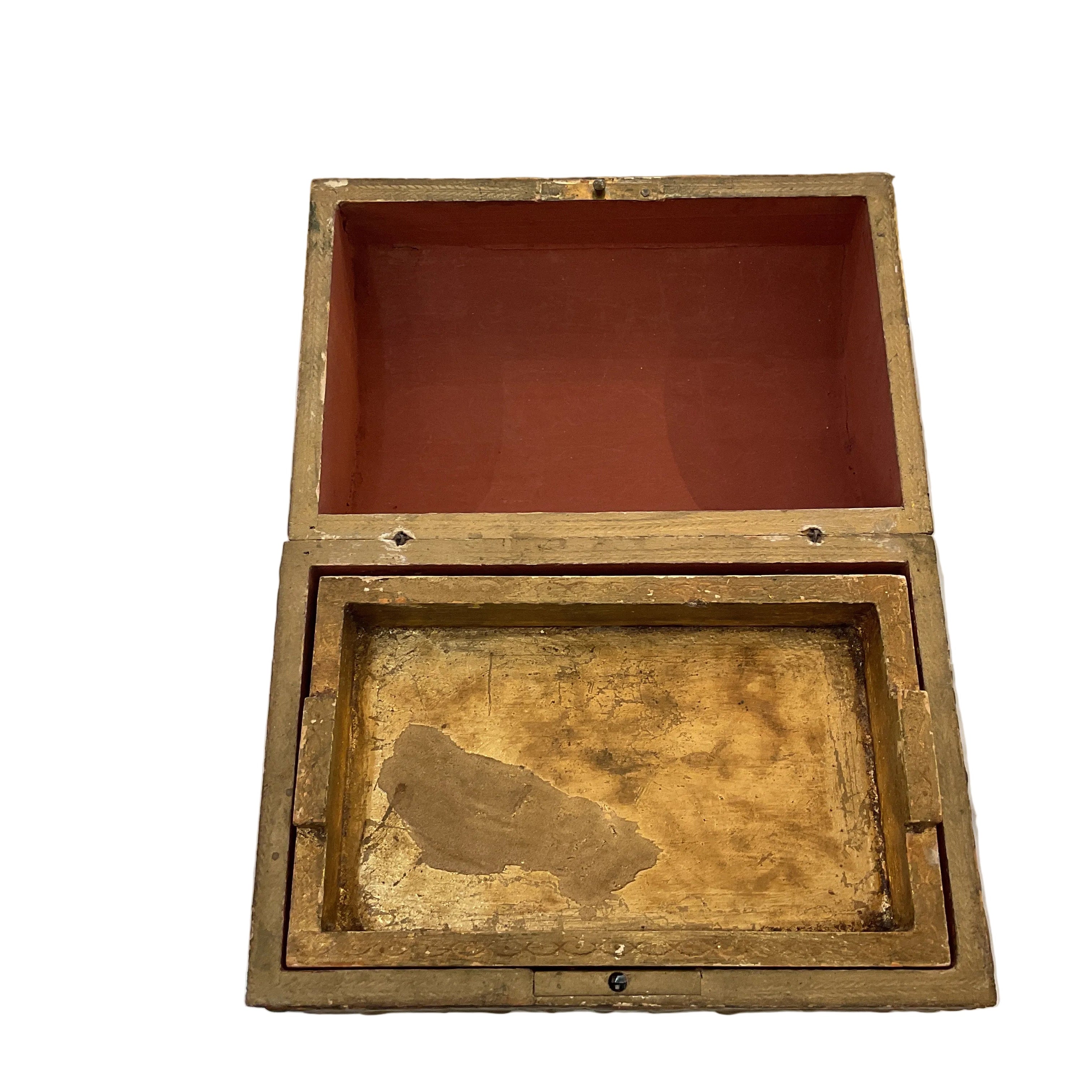 Florentine Gilted Dome Top Nautical Box