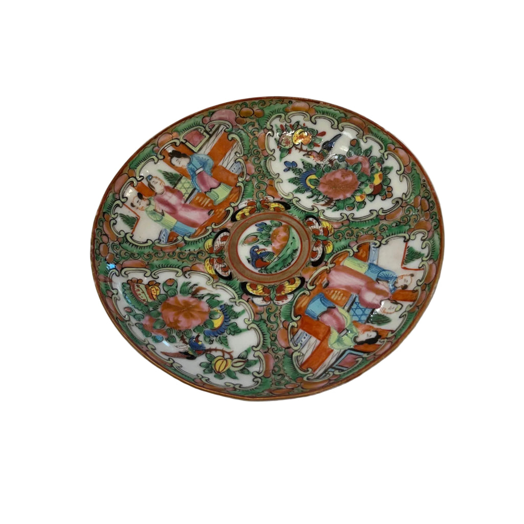 Antique 19th century Rose Medallion Dish