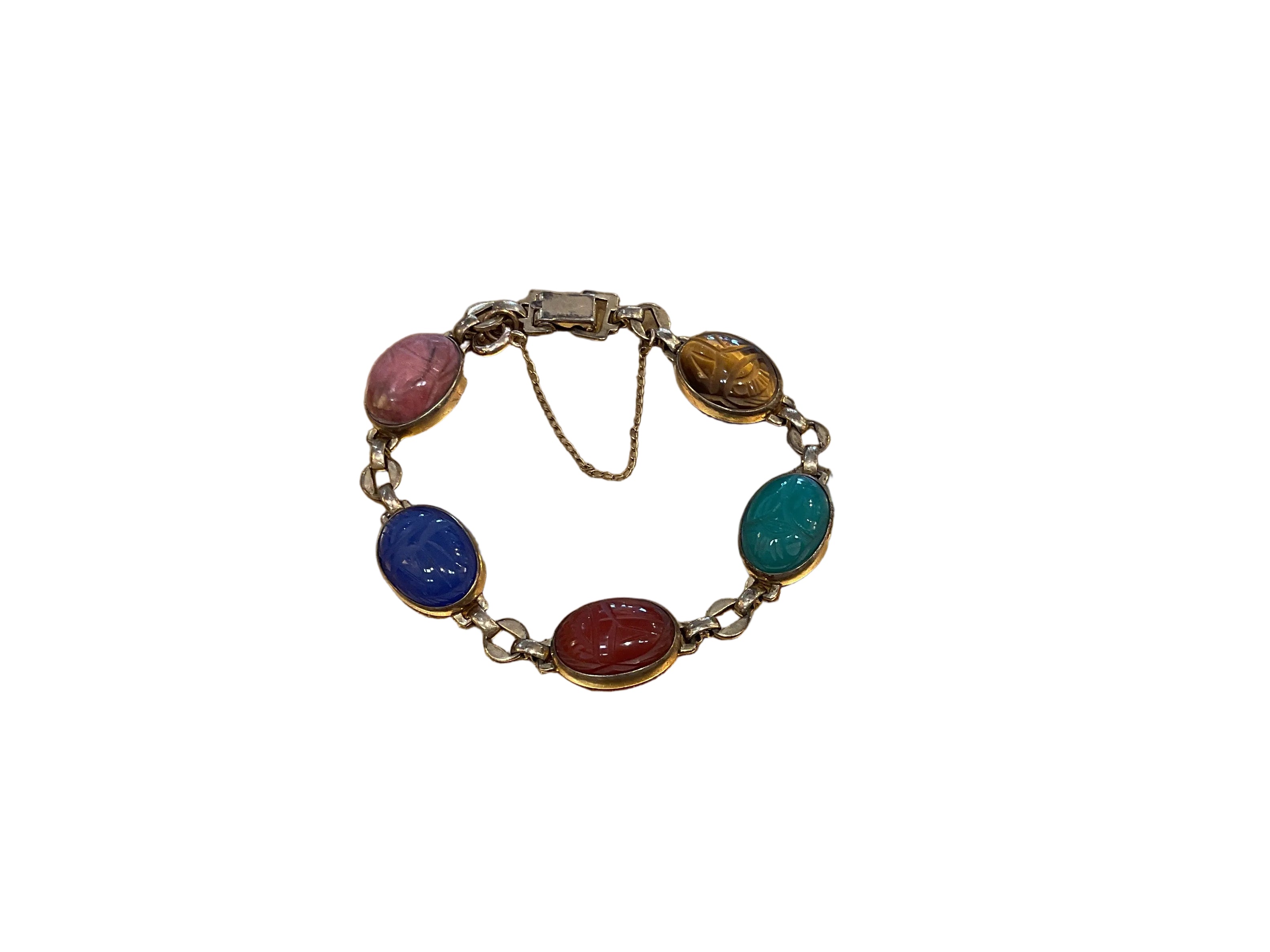 Mid Century Scarab Bracelet