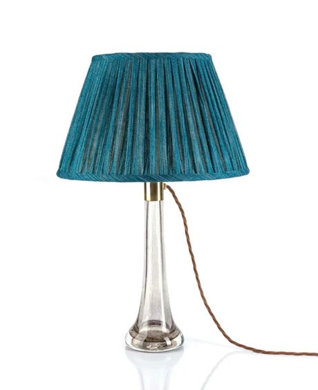 10”-Fermoie-Lampshade-Round-Plain-Linen-Suede-Shoes