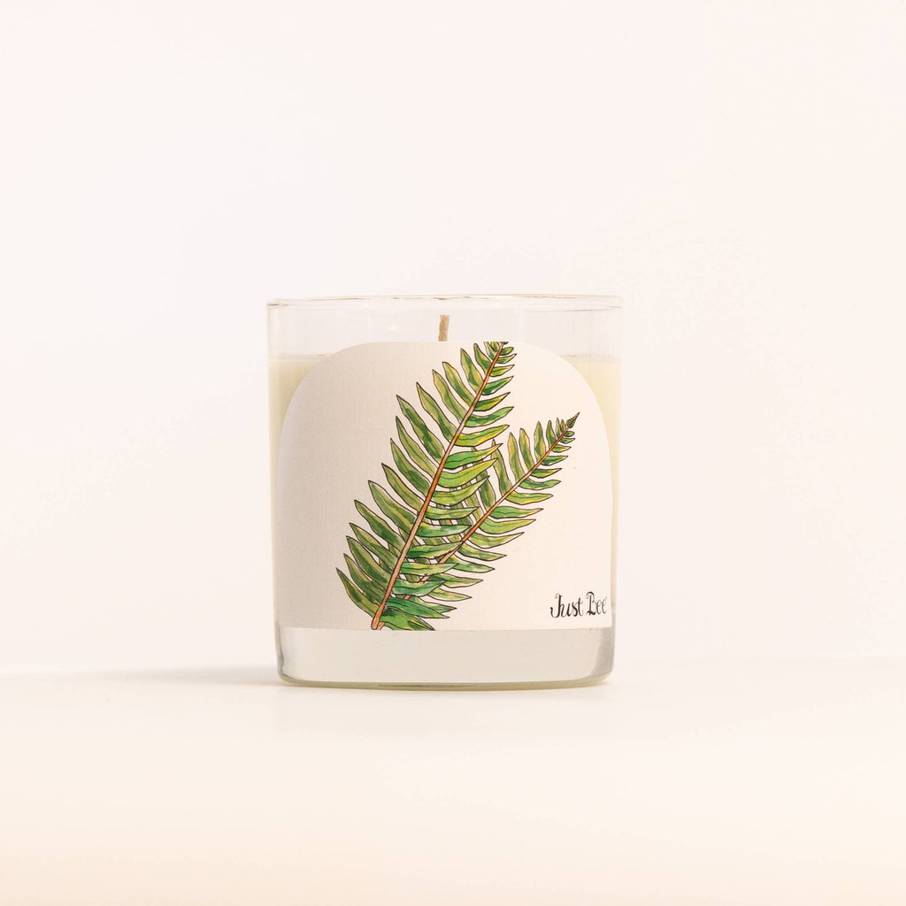 Sandalwood Fern - Medium Glass - Just Bee Candle