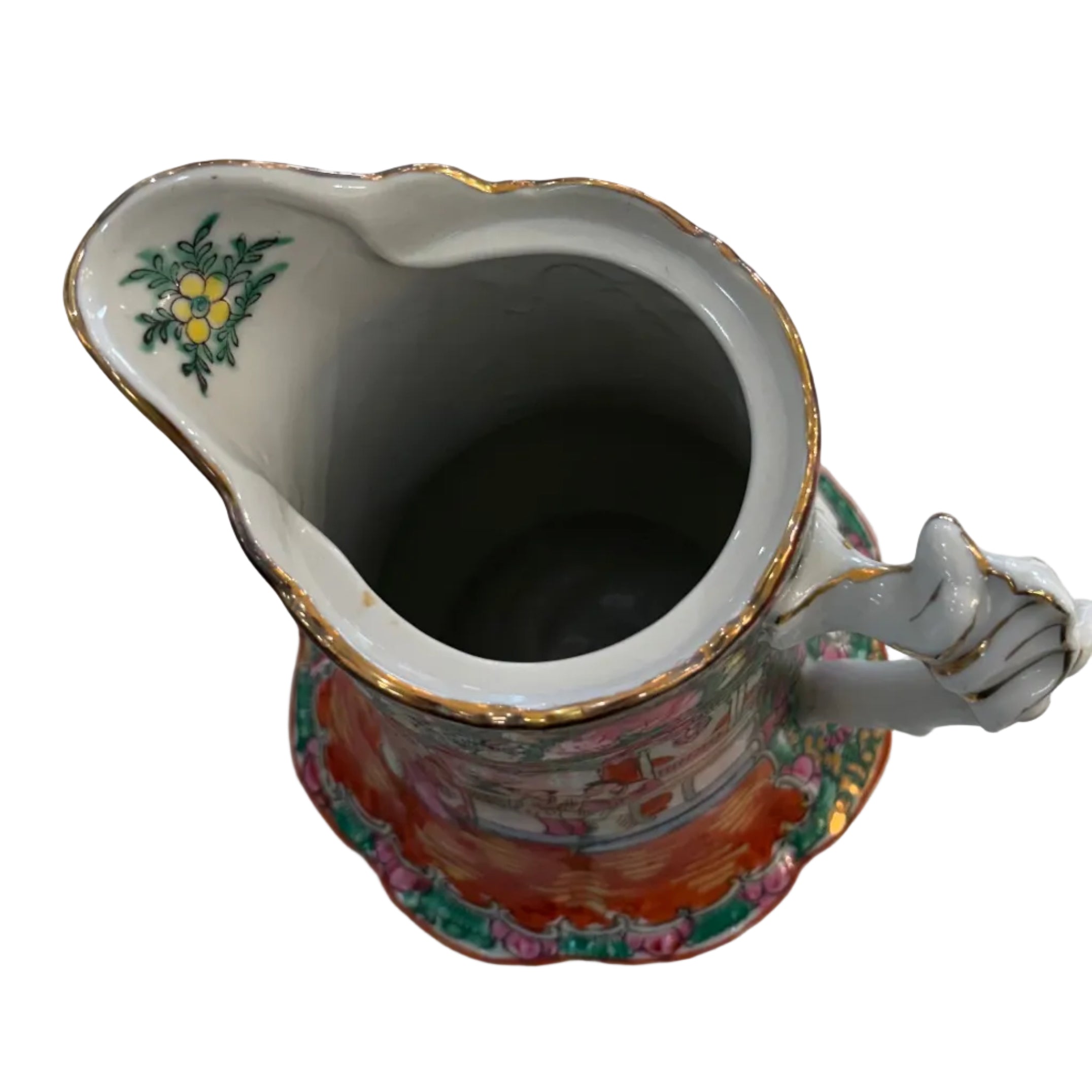 Scalloped Rose Medallion pitcher