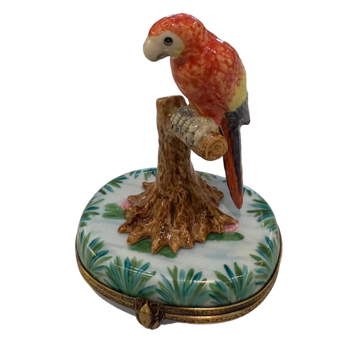 Limoges Parrot trinket box