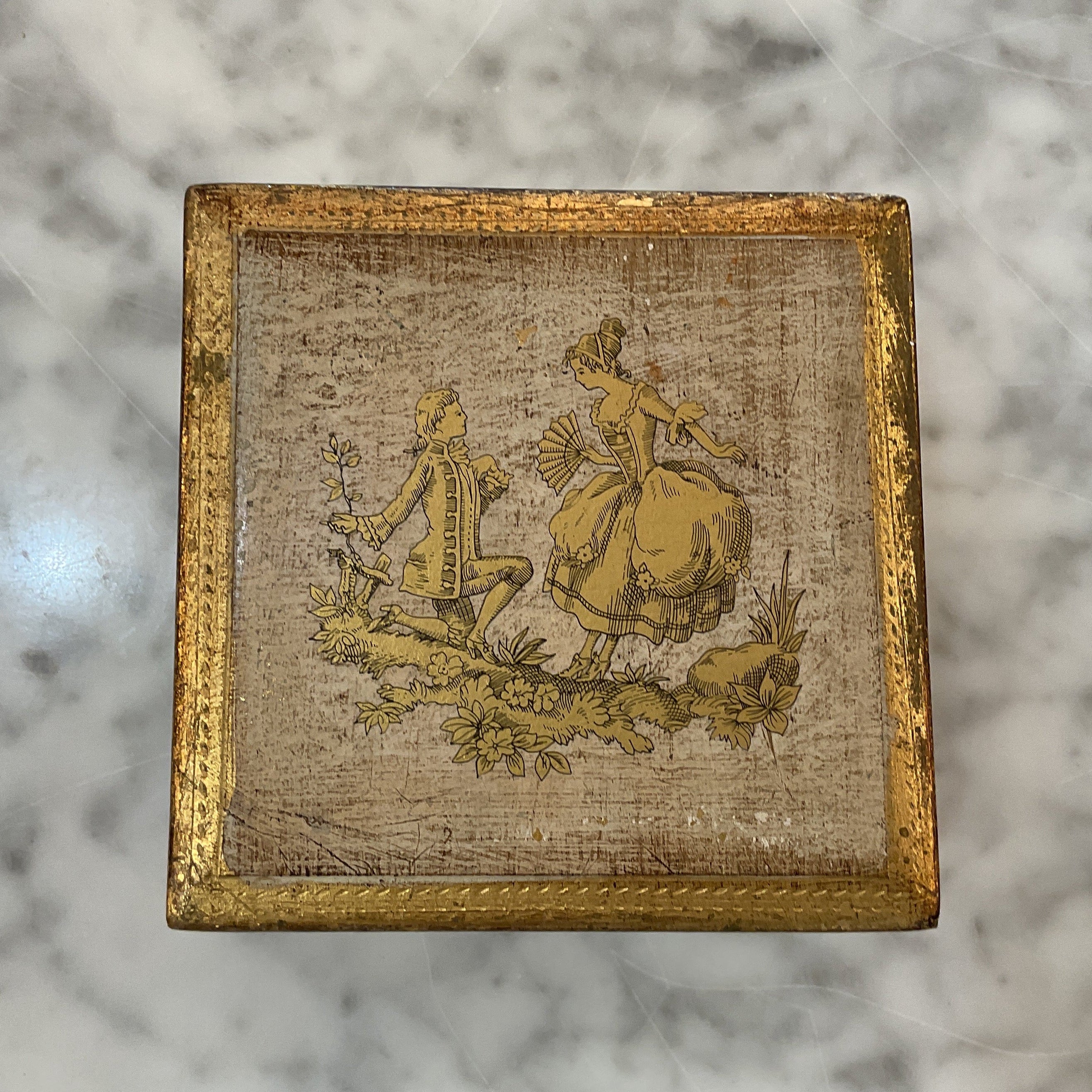 Florentine Square Box