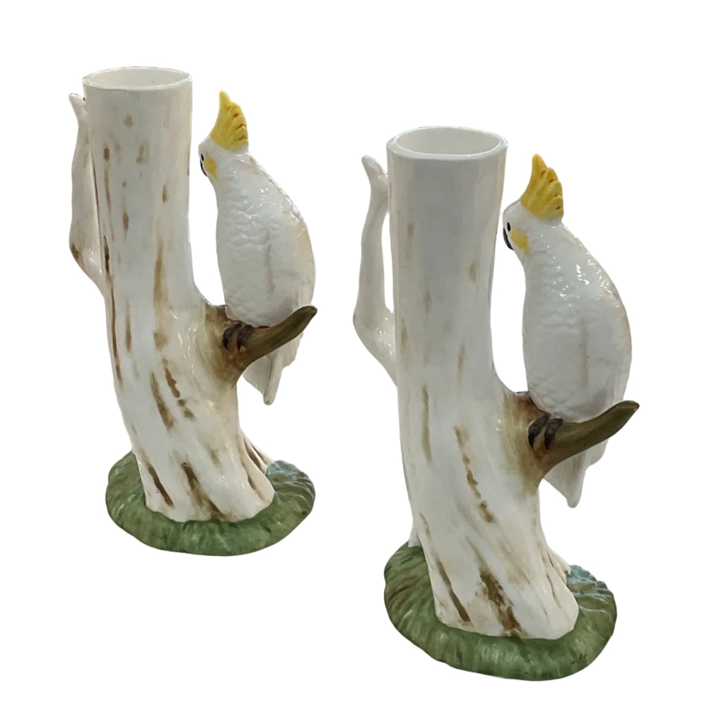 Vintage Parrot Bud Vases