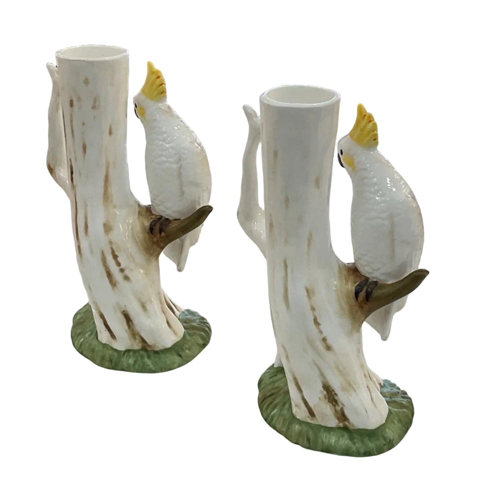 Vintage Parrot Bud Vases