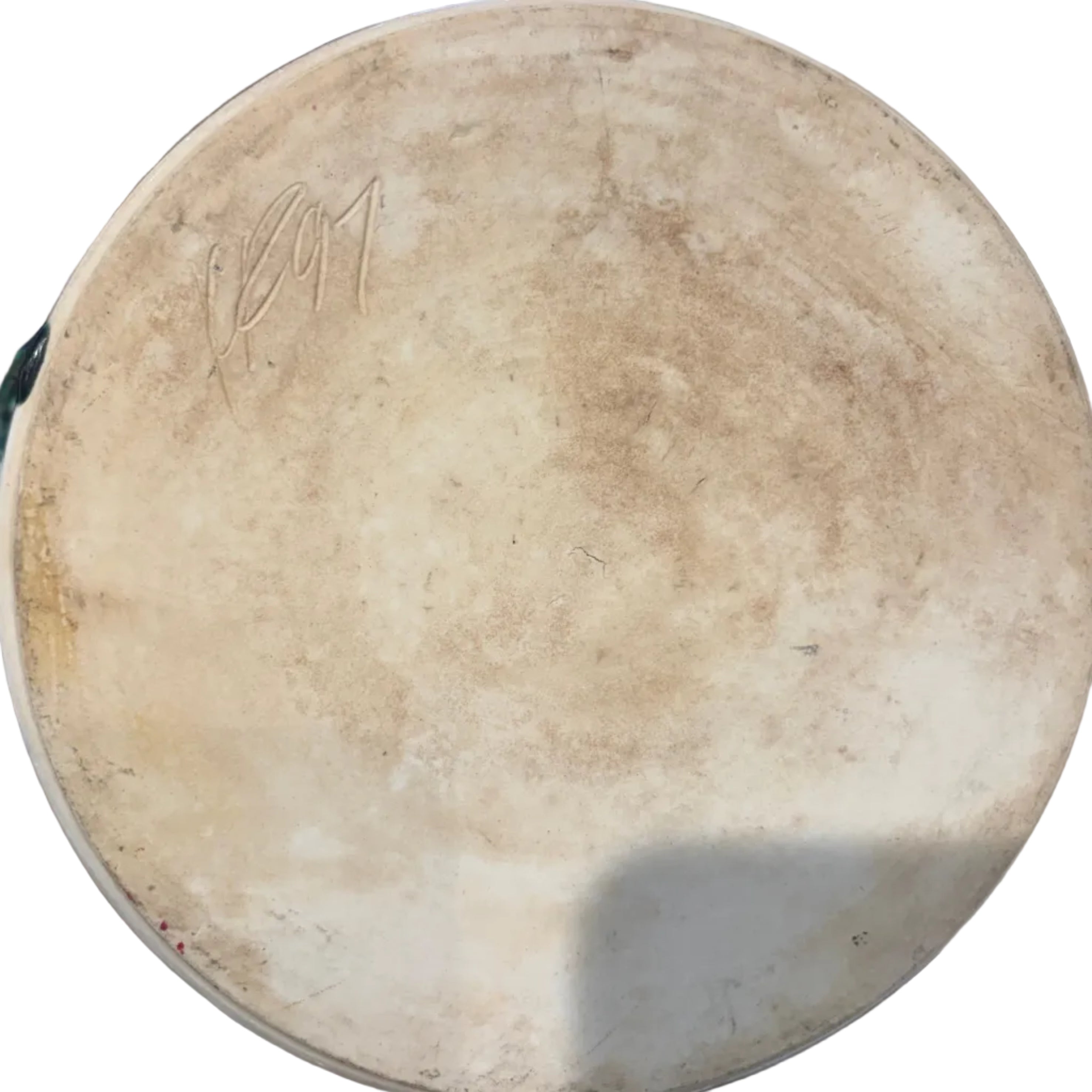 Vintage Signed Pottery Bowl with Handles