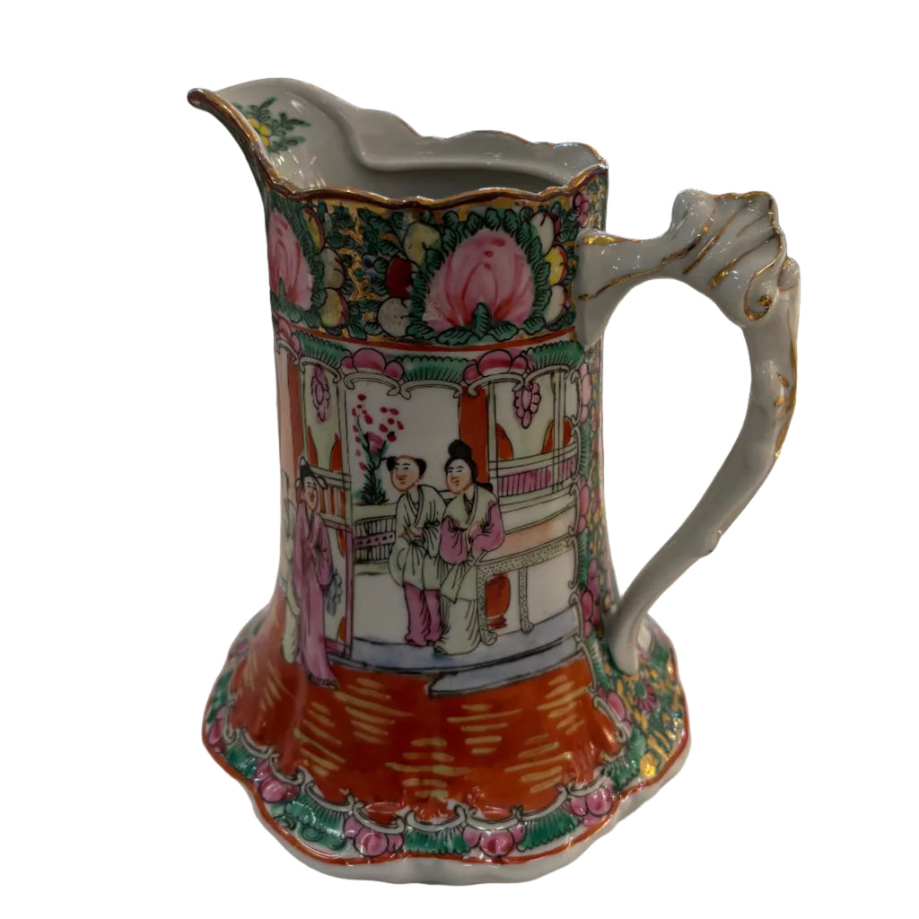 Scalloped Rose Medallion pitcher