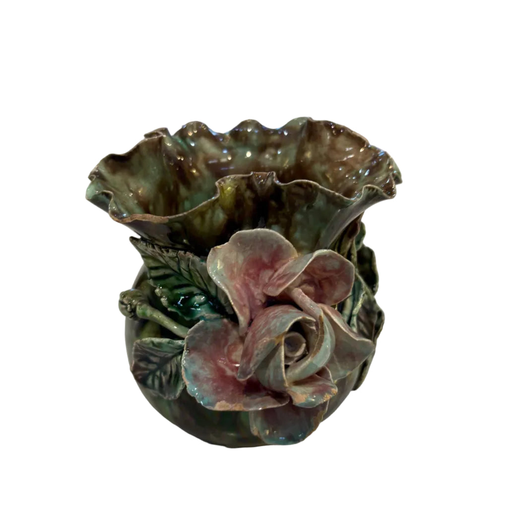 Majolica Flower Vase