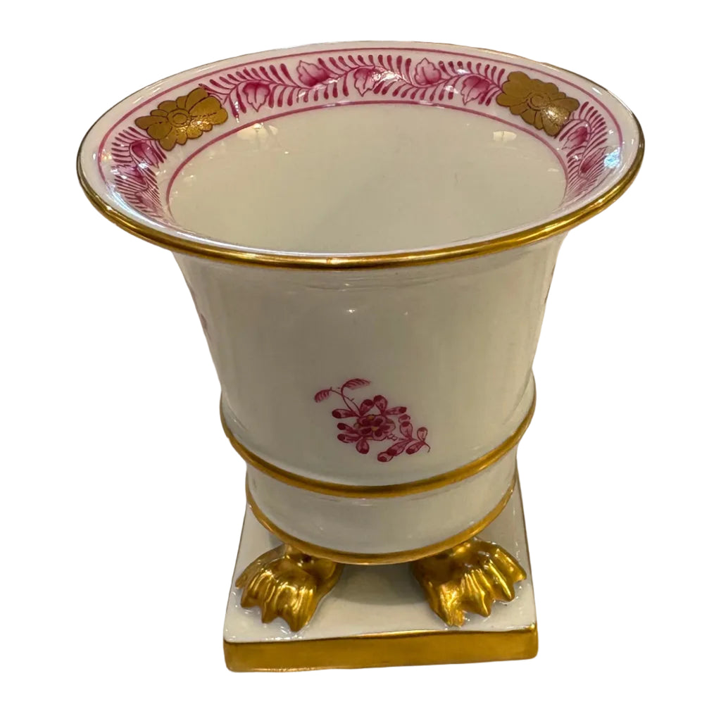 Herend footed Urn w/24 karat gold details