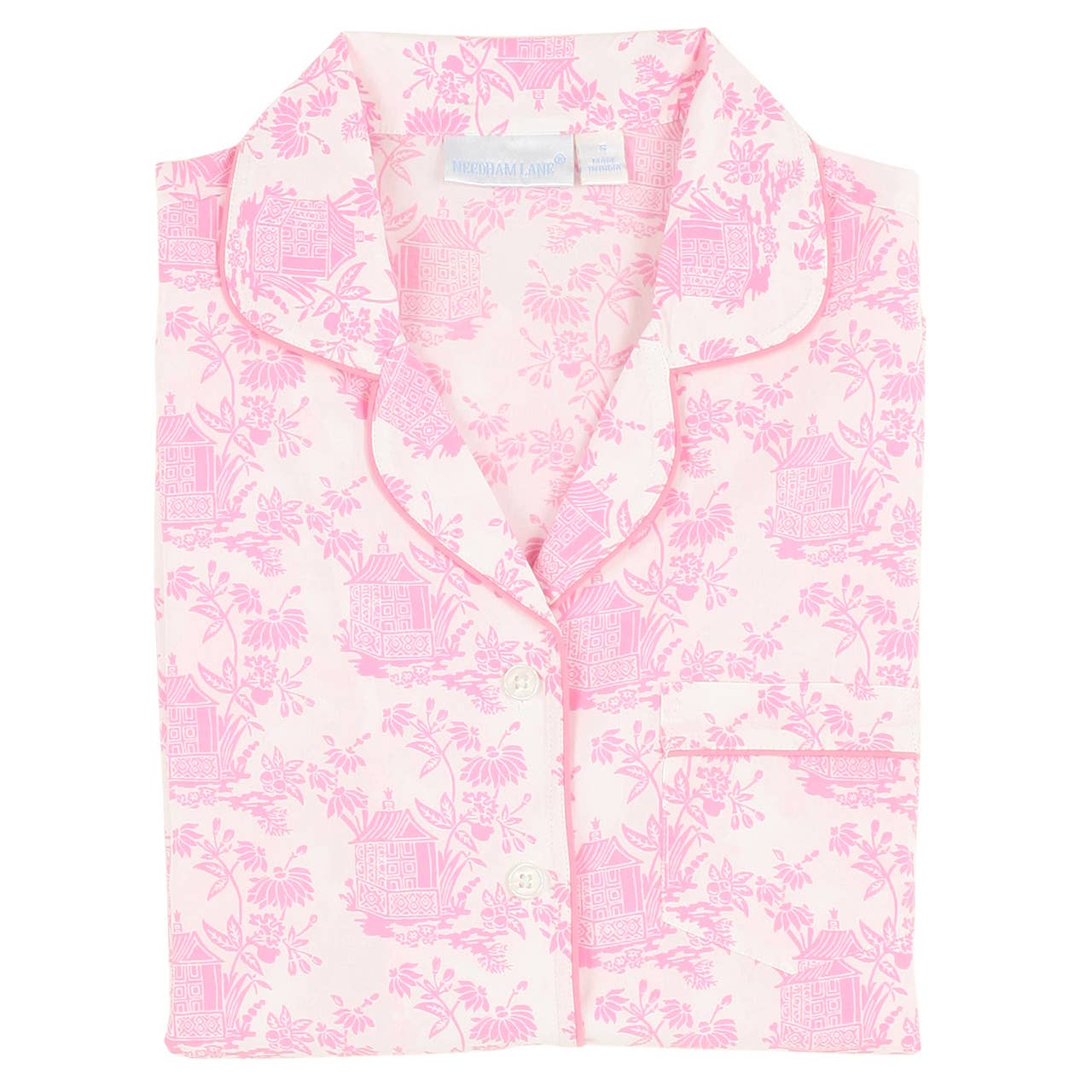 Pagoda Pink Short Sleeve Shorty Pajamas
