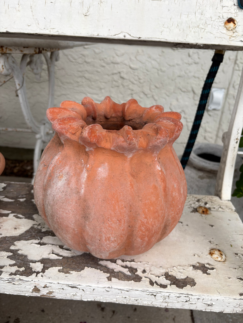 Medium Poppy Planter- Aged