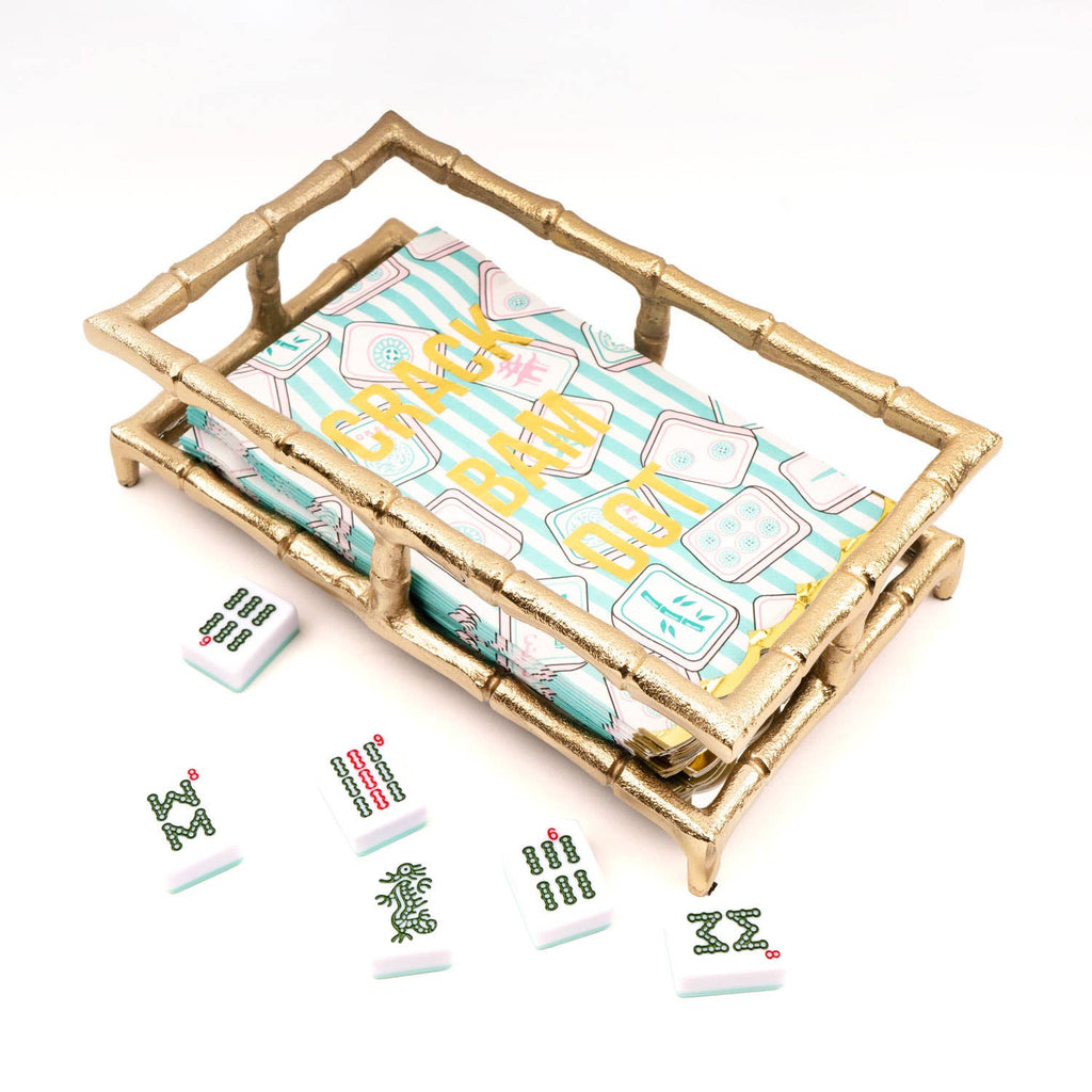 Mahjong Stripe Paper Guest Towels, 16-Count Disposable Pack