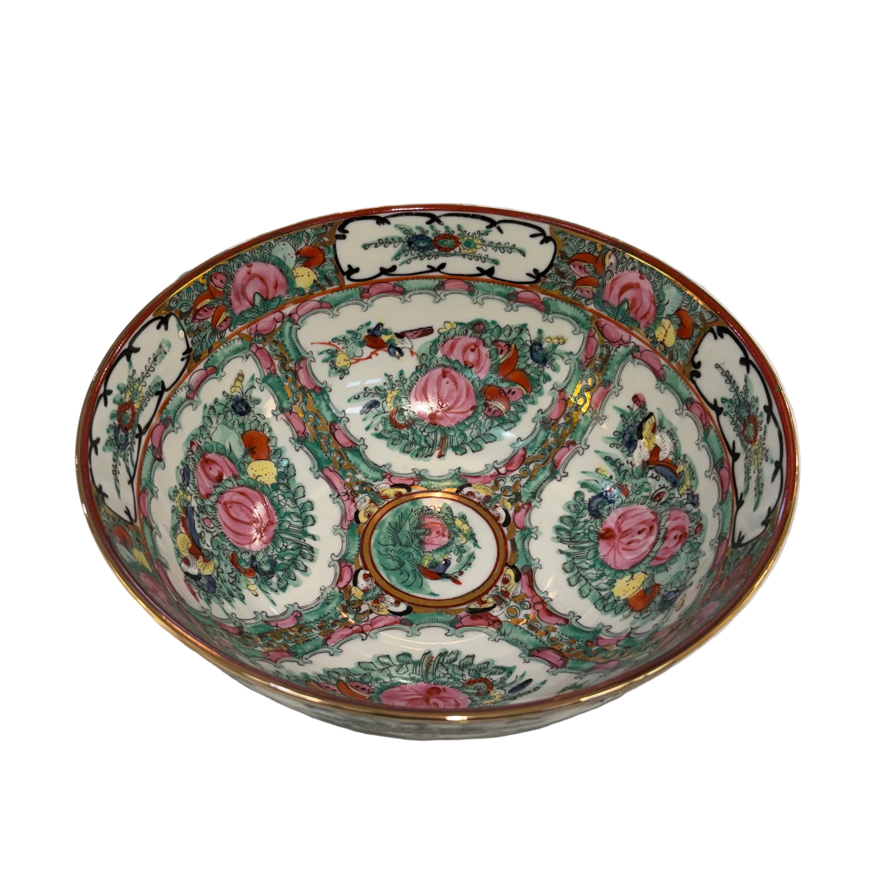 Vintage Rose Medallion Bowl