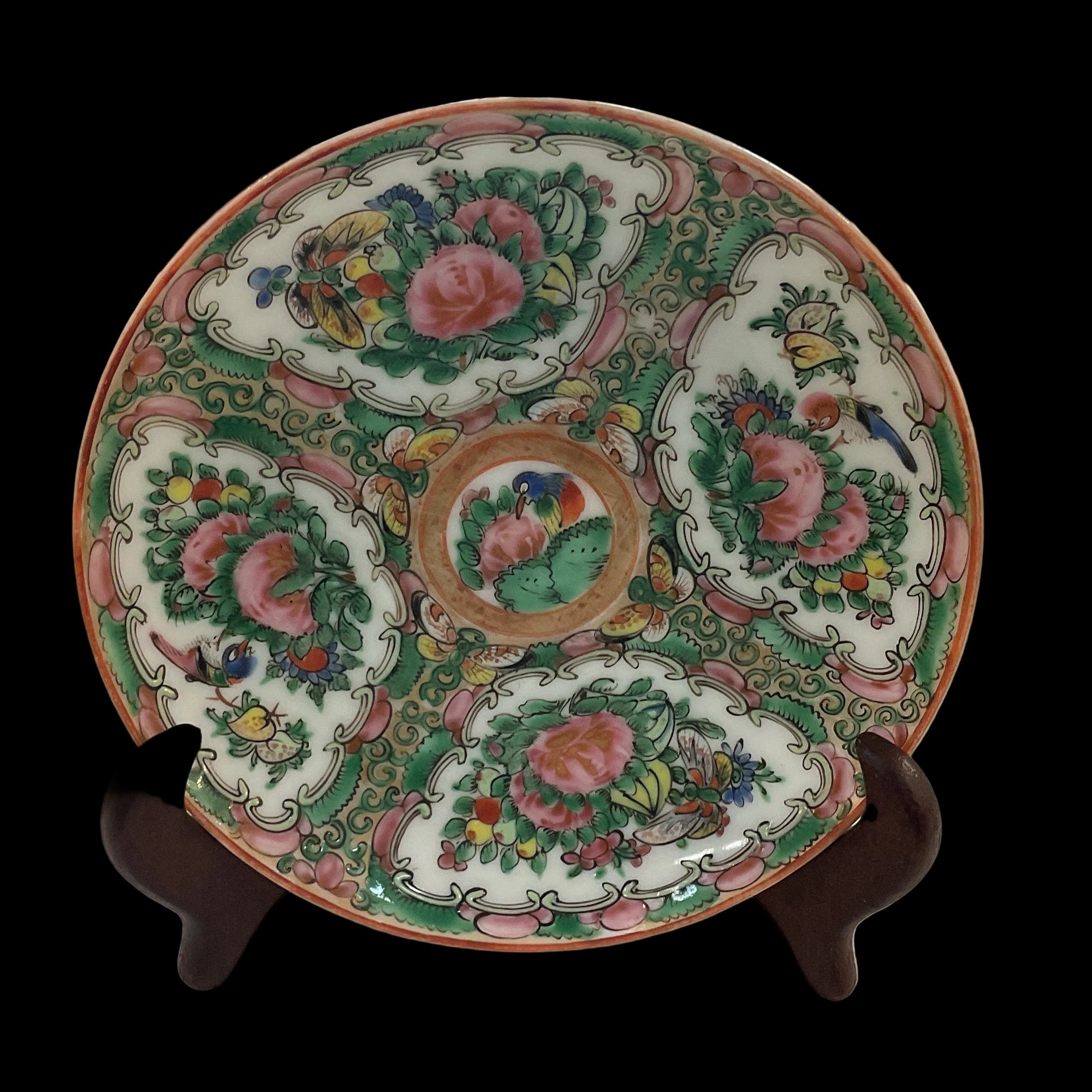 19th century Rose Medallion Dish
