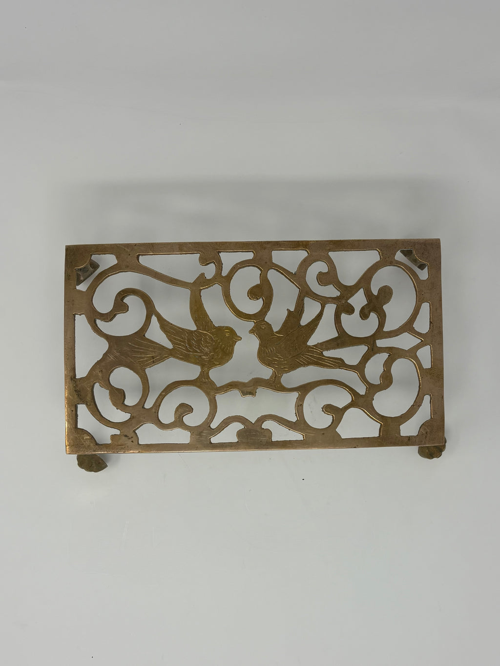 Antique Brass Kettle Stand