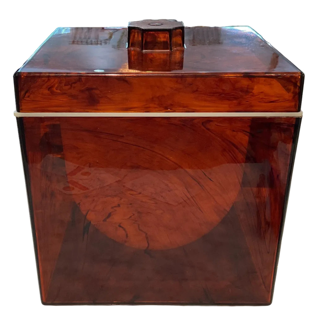 Vintage Italian Lucite Tortoise Ice Bucket