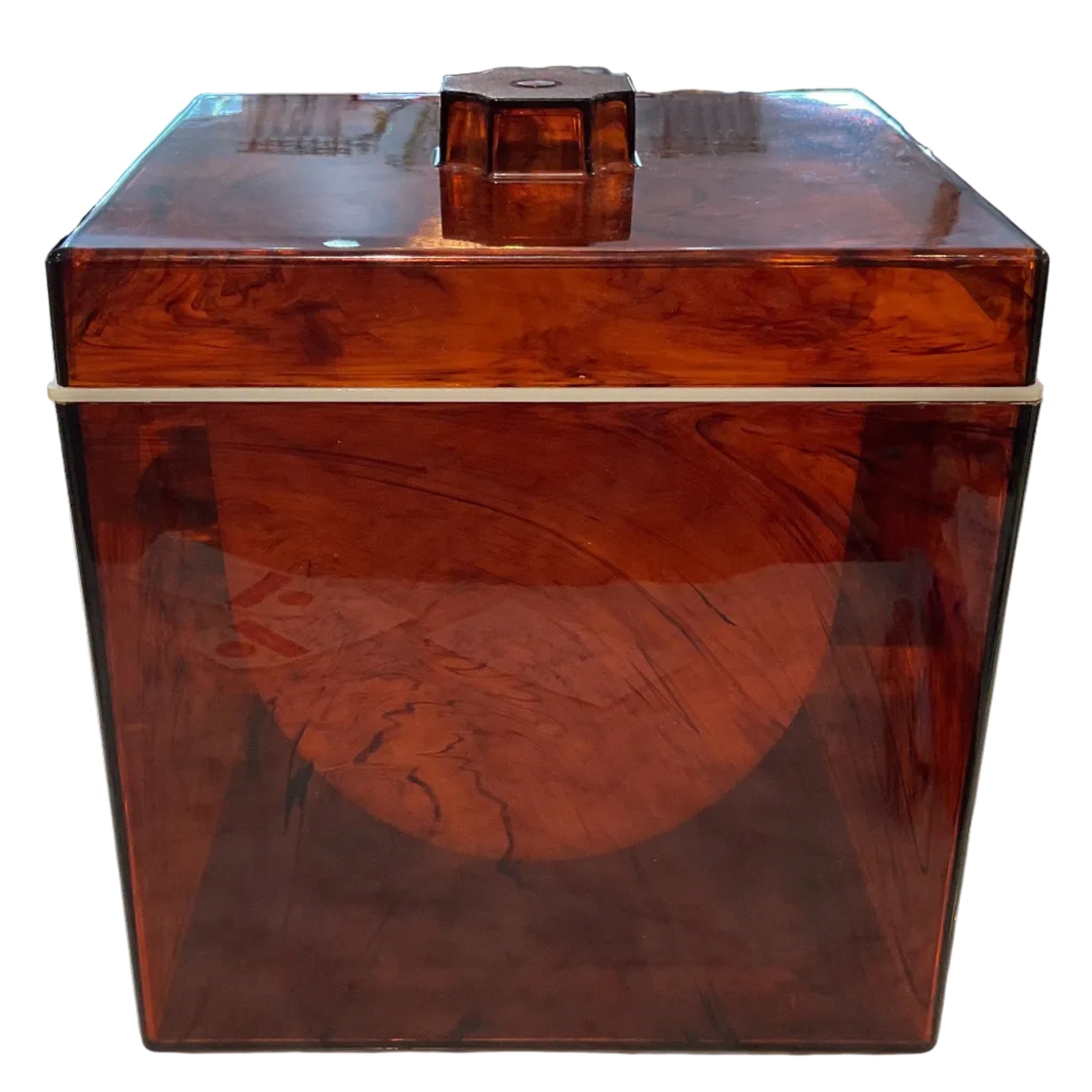 Vintage Italian Lucite Tortoise Ice Bucket