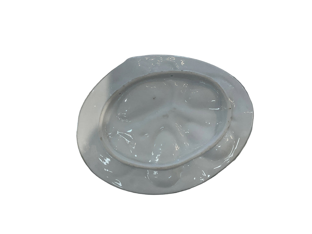 Oyster plate (Light Green and gold)