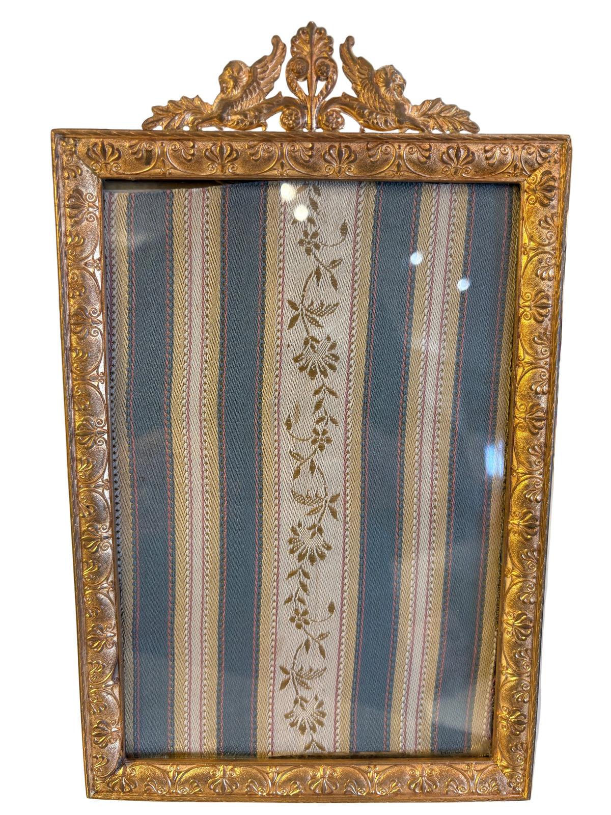 19th century French Louis XVI style Bronze Dore Picture Frame