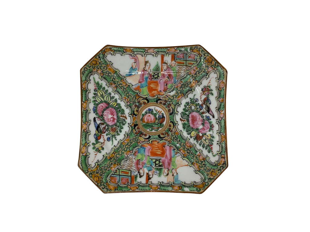 Rose Medallion (Canton) Clipped Corner plate