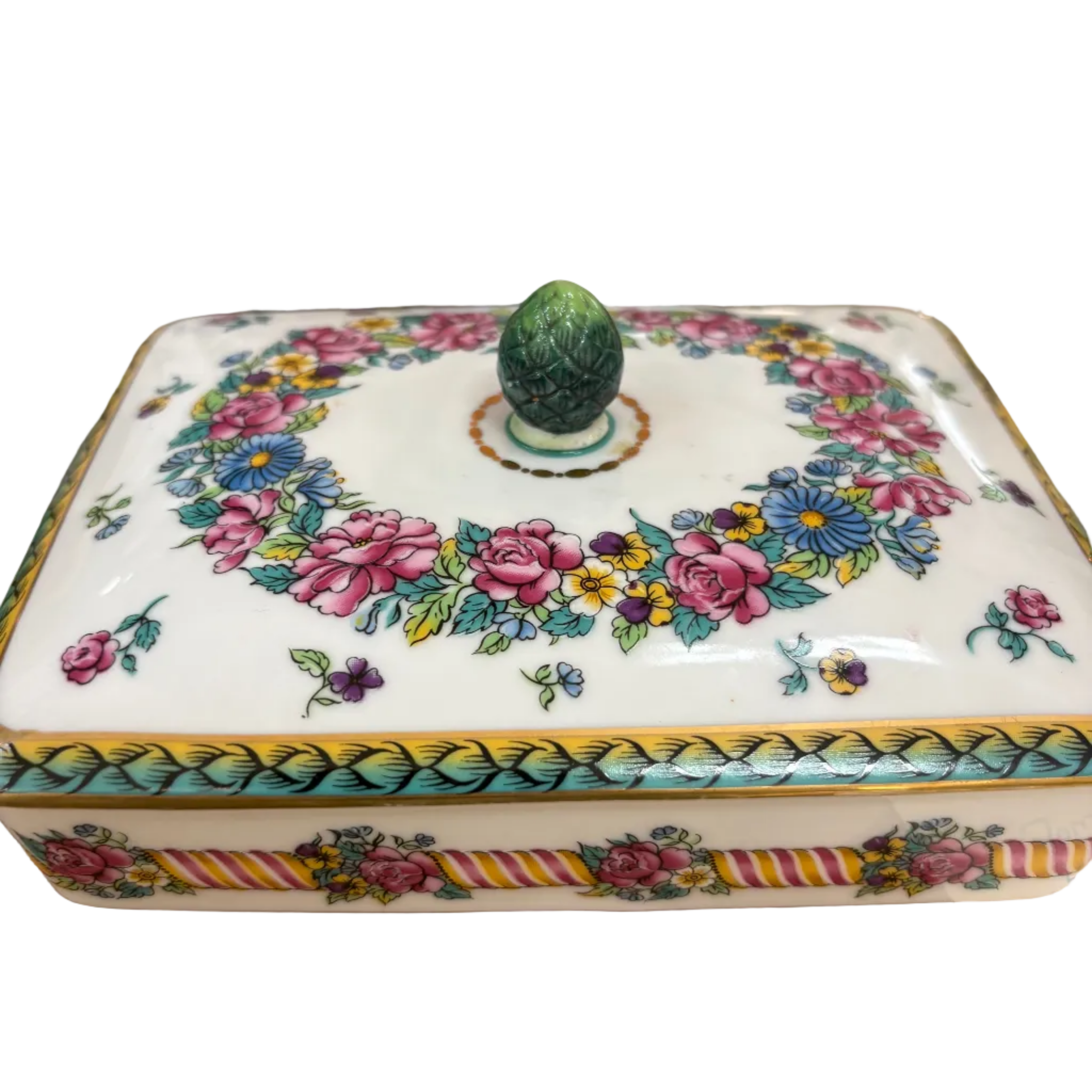 Vintage Hand-painted Card Box