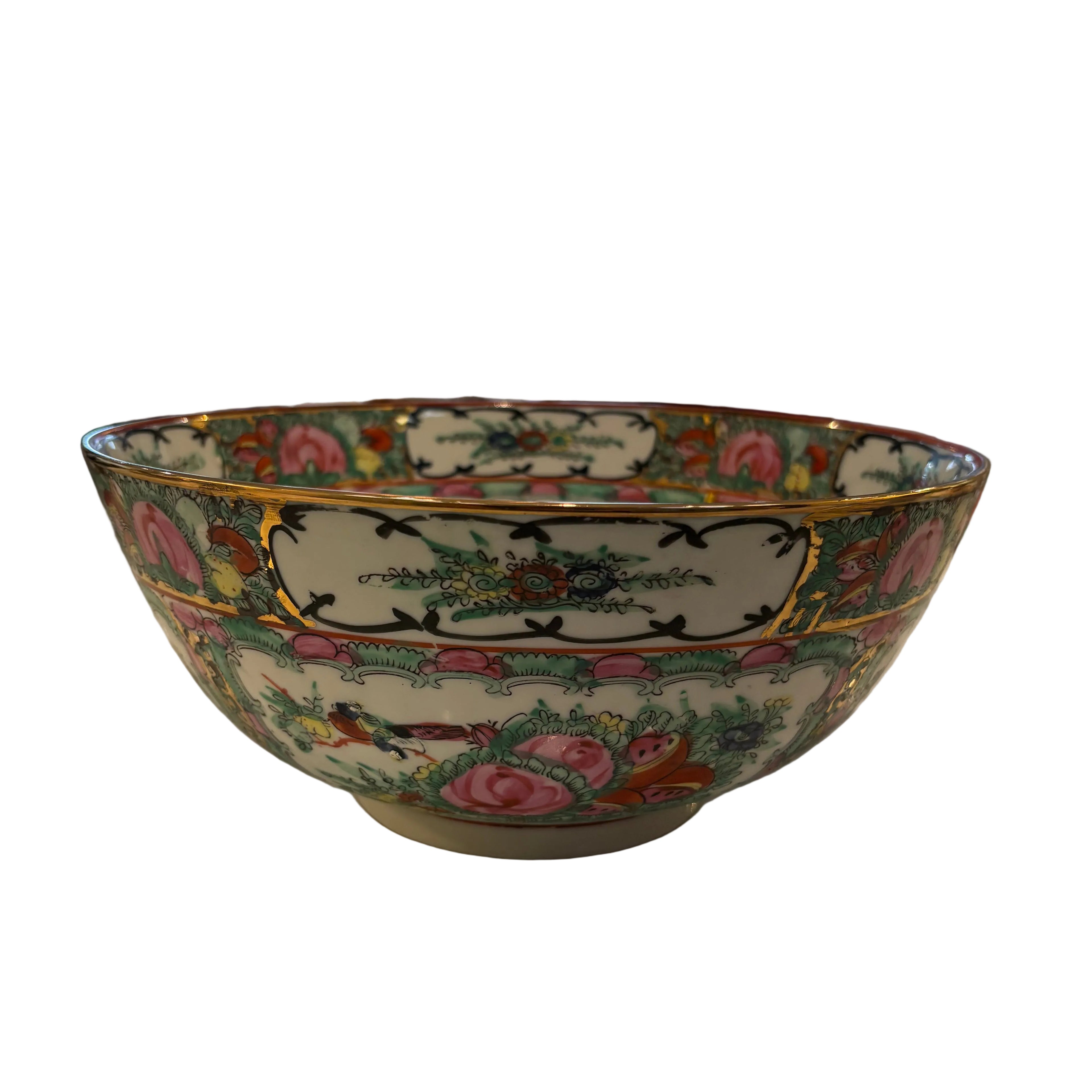 Vintage Rose Medallion Bowl