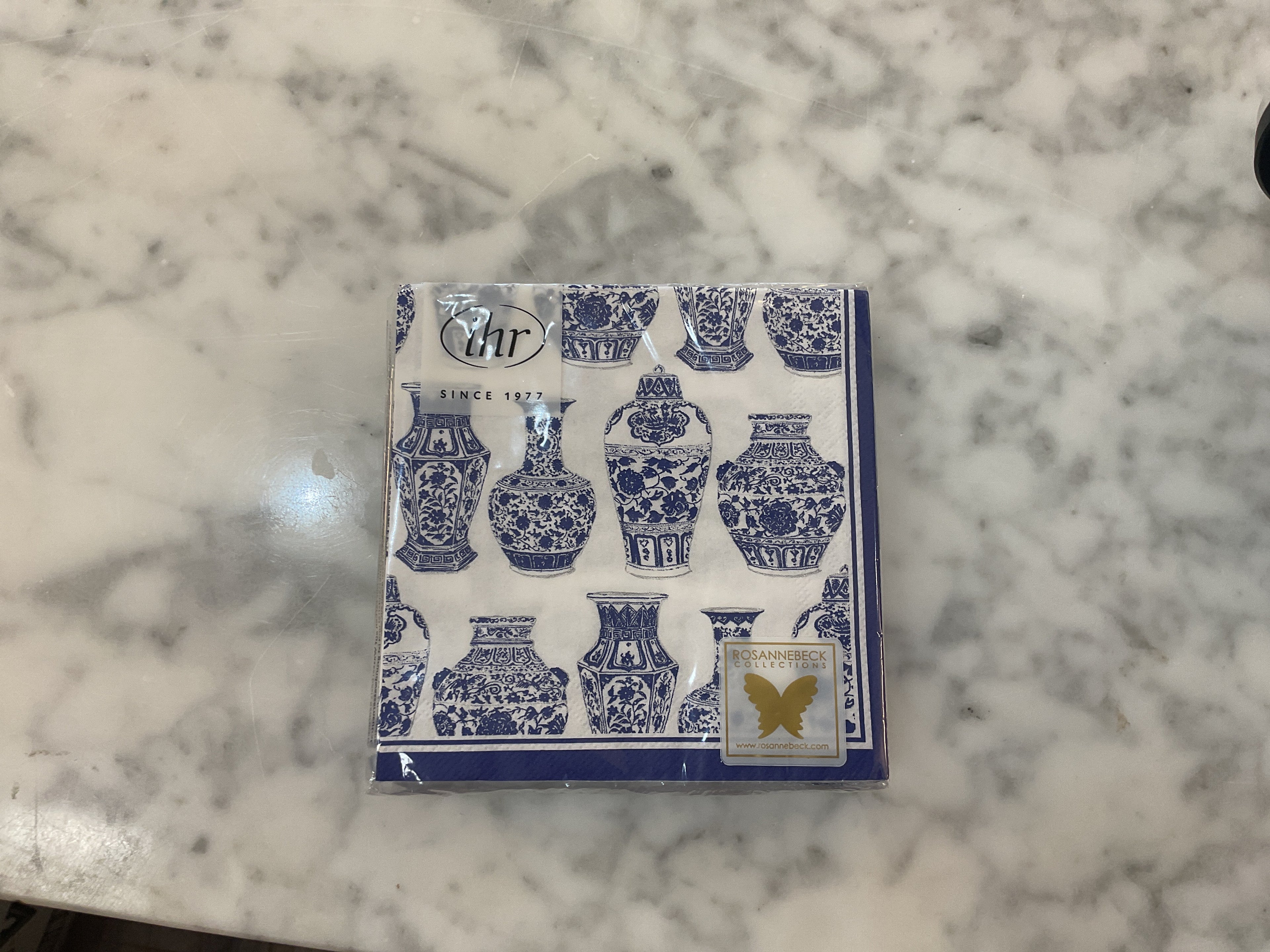 Blue and White Vase Napkins