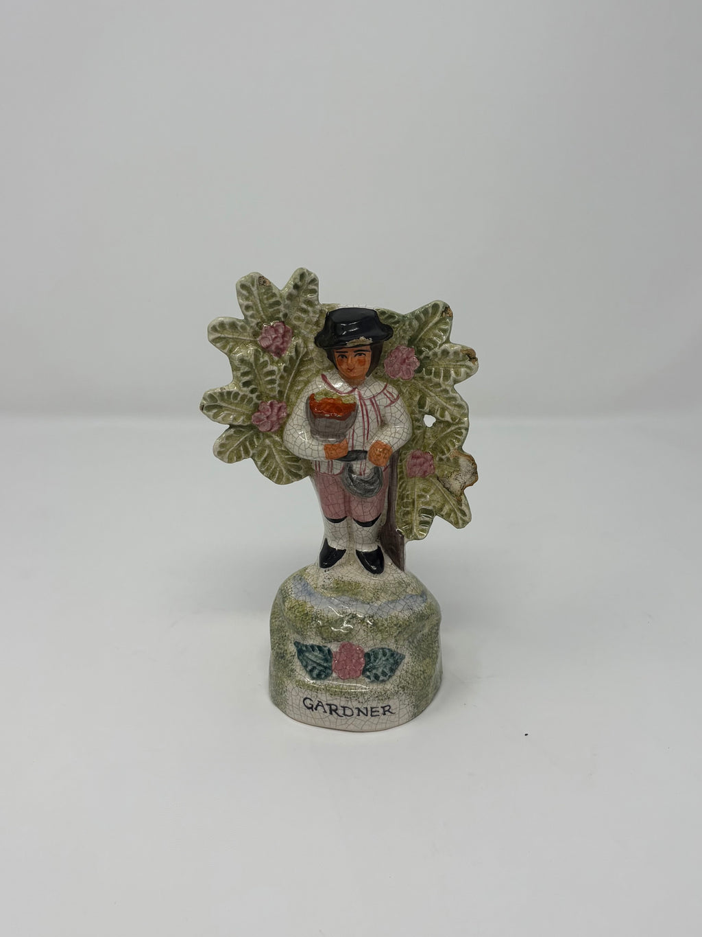 Pair of Antique Staffordshire Gardeners