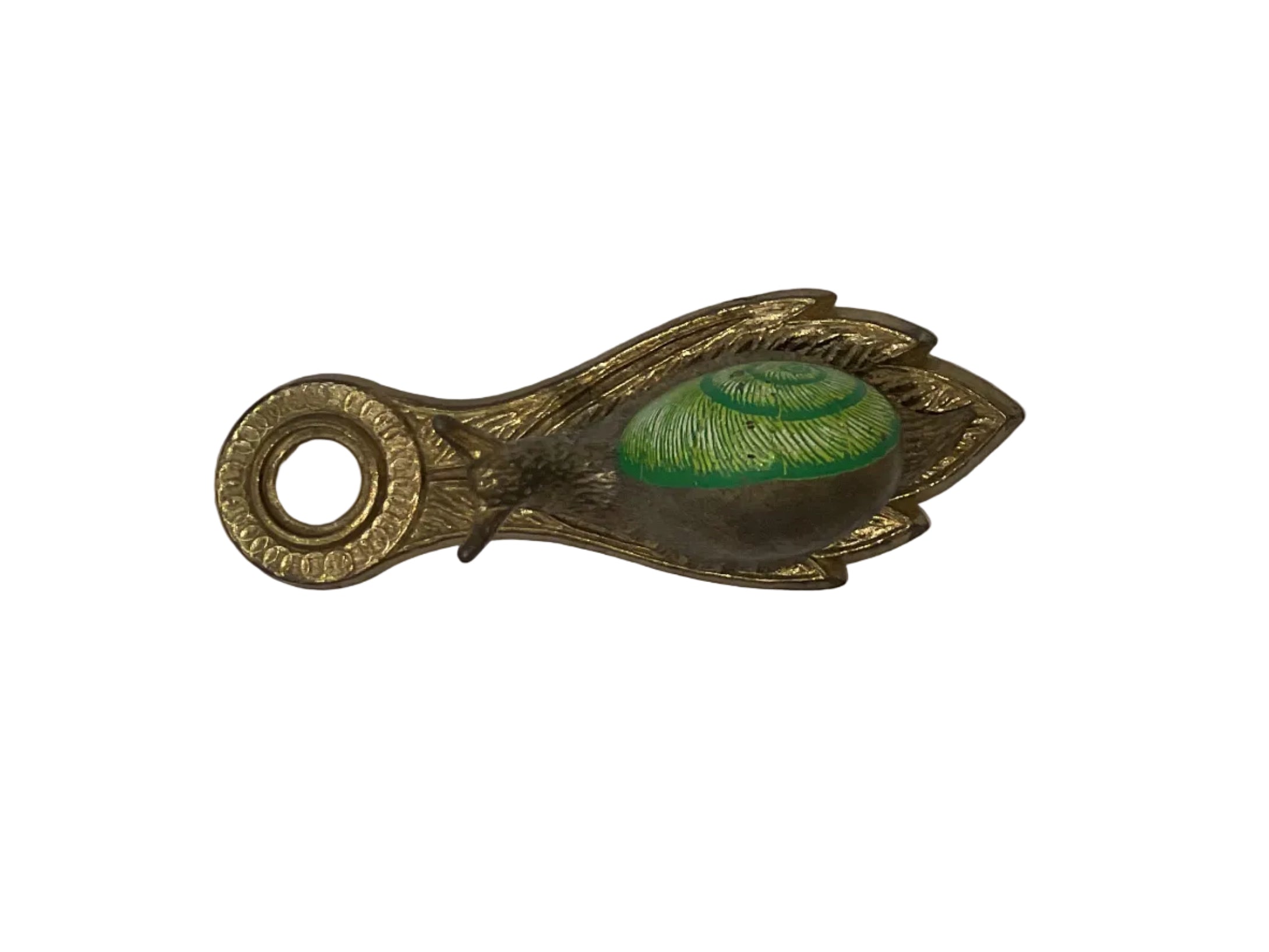Vintage Brass Snail Desk Letter Holder