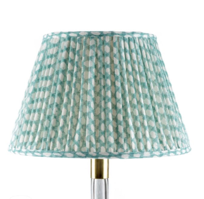 6”-Fermoie-Lampshade-Round-Turquoise-Wicker