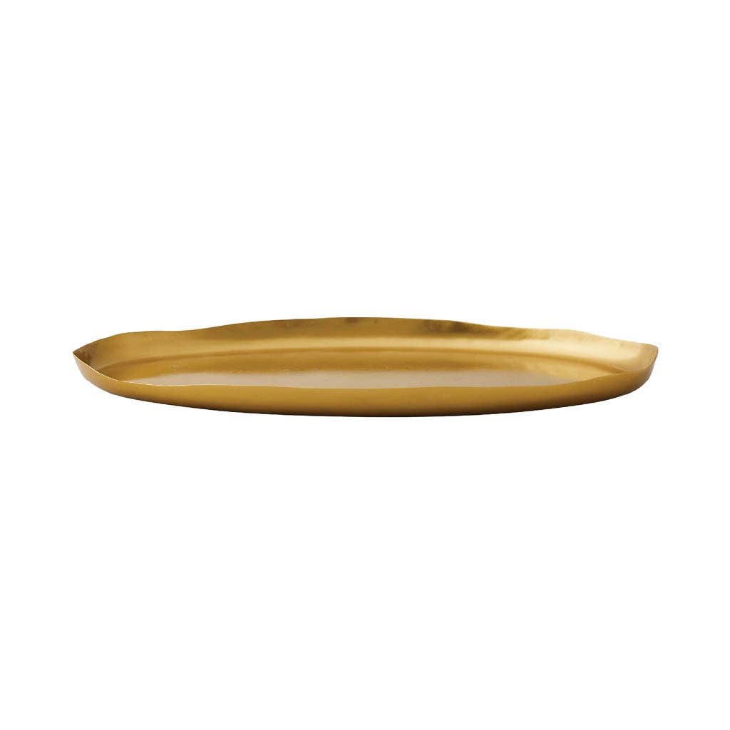 6" Round Gold Candle Plate