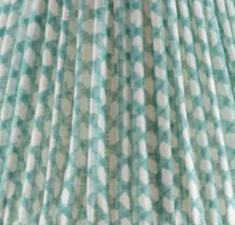 Fermoie 6" Lampshade Round Turquoise Wicker
