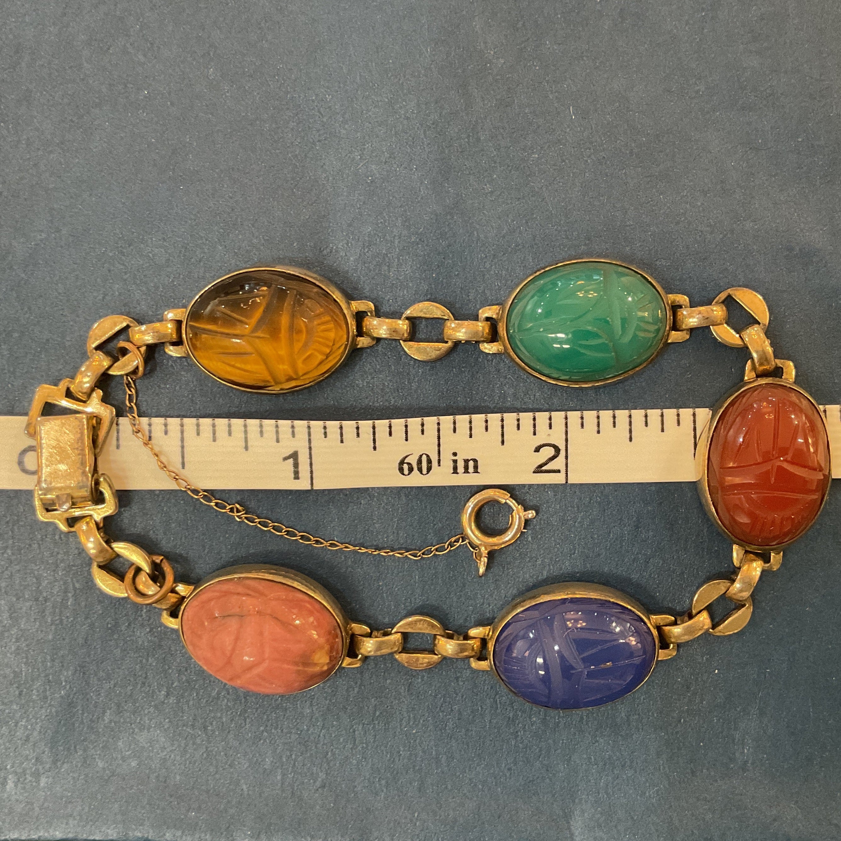 Mid Century Scarab Bracelet