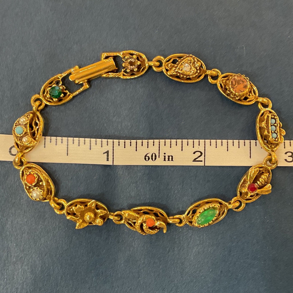 Vintage Victorian Revival Slide Bracelet