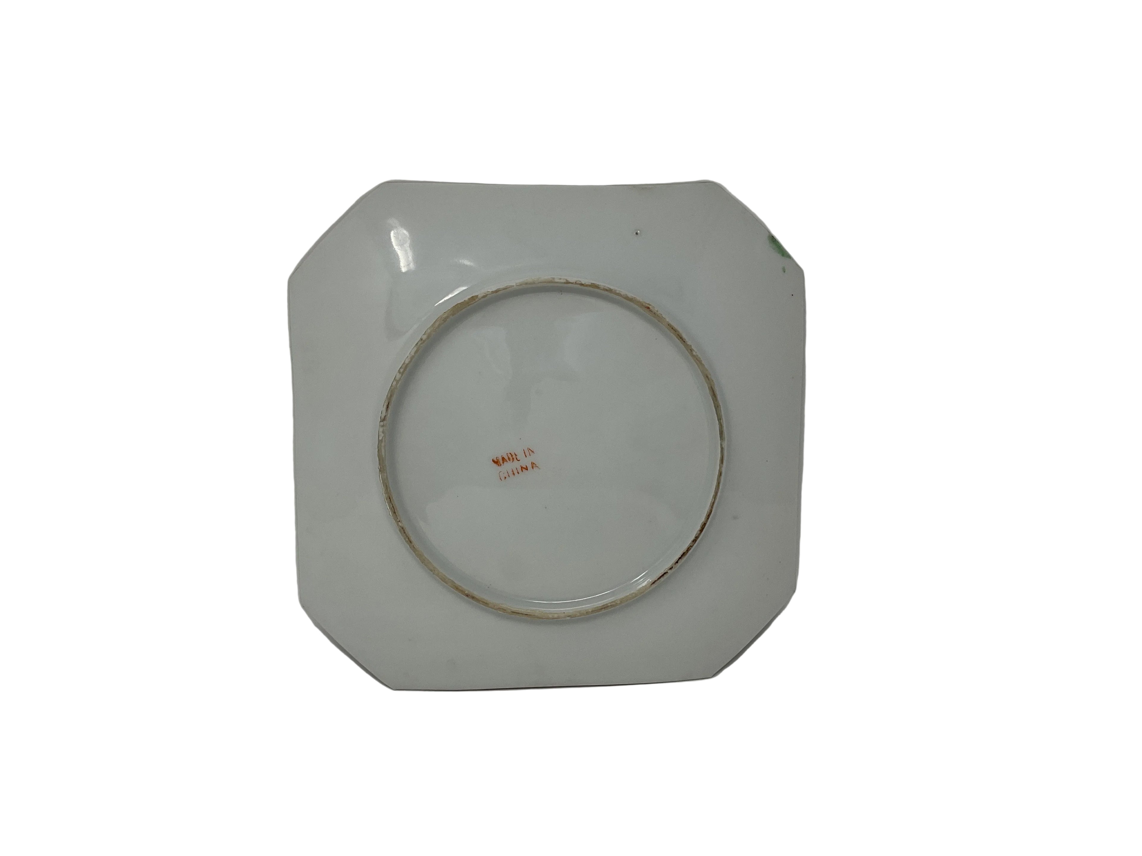Rose Medallion (Canton) Clipped Corner plate