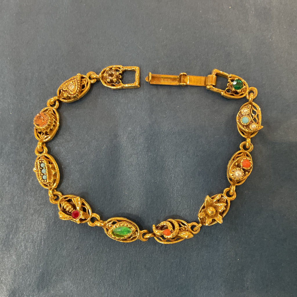 Vintage Victorian Revival Slide Bracelet
