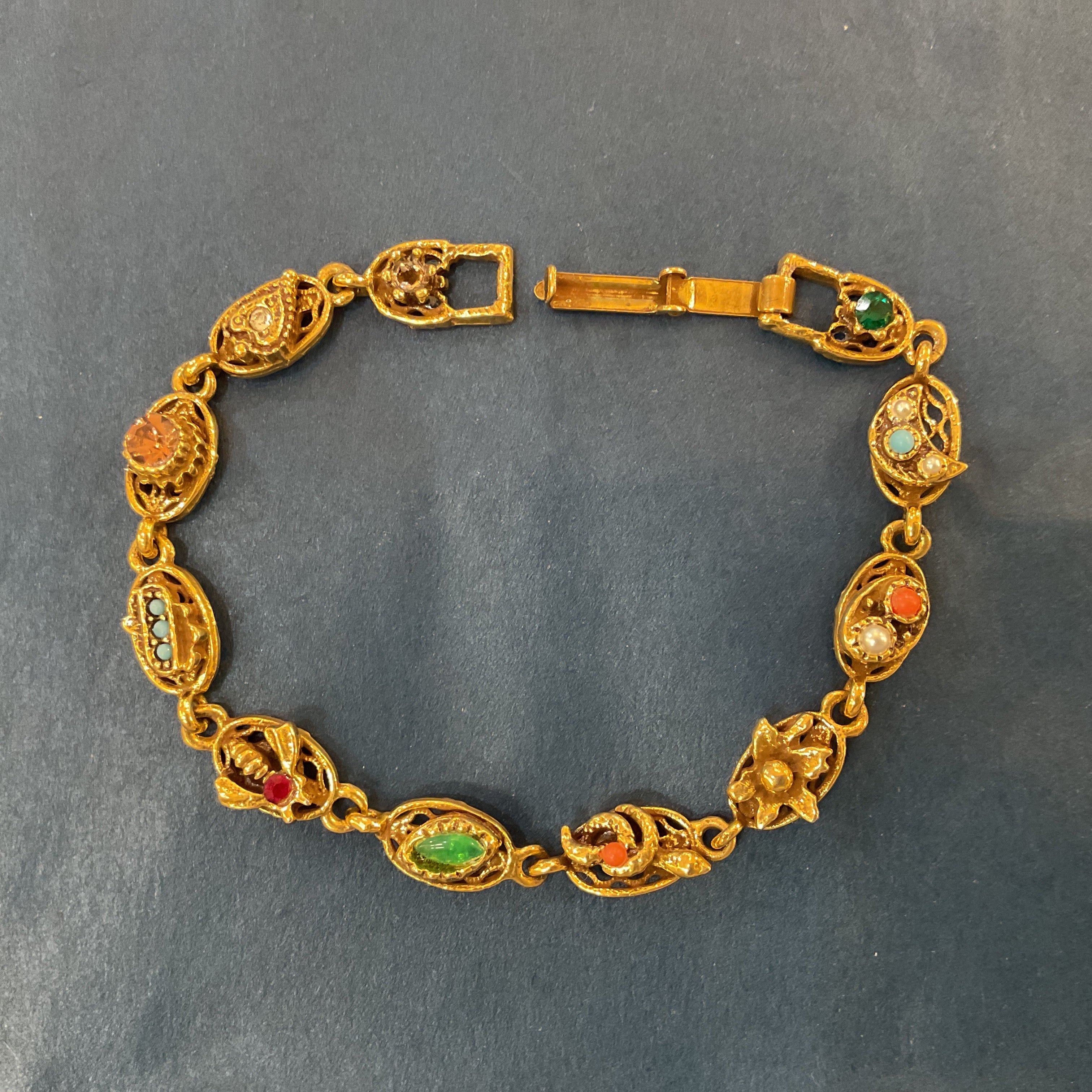 Vintage Victorian Revival Slide Bracelet