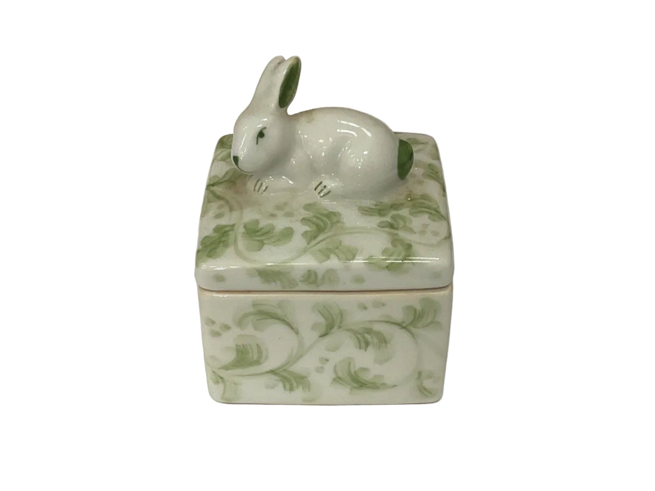 Vintage Porcelain Bunny Box