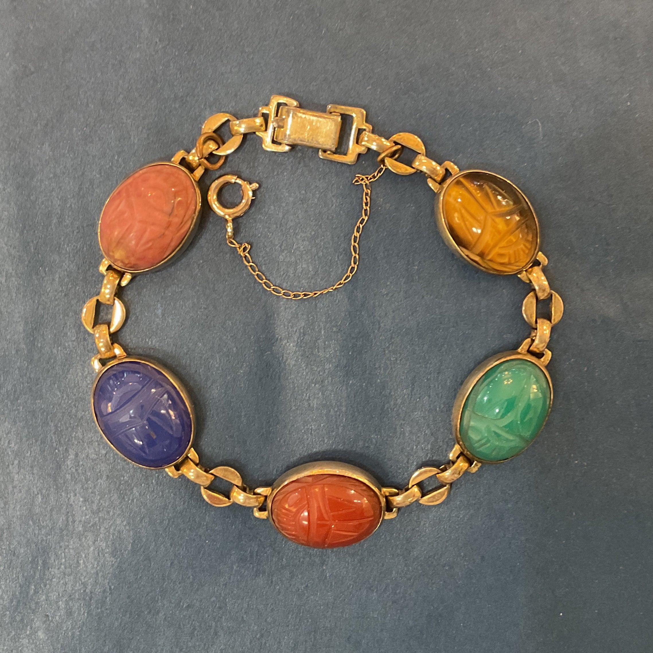 Mid Century Scarab Bracelet