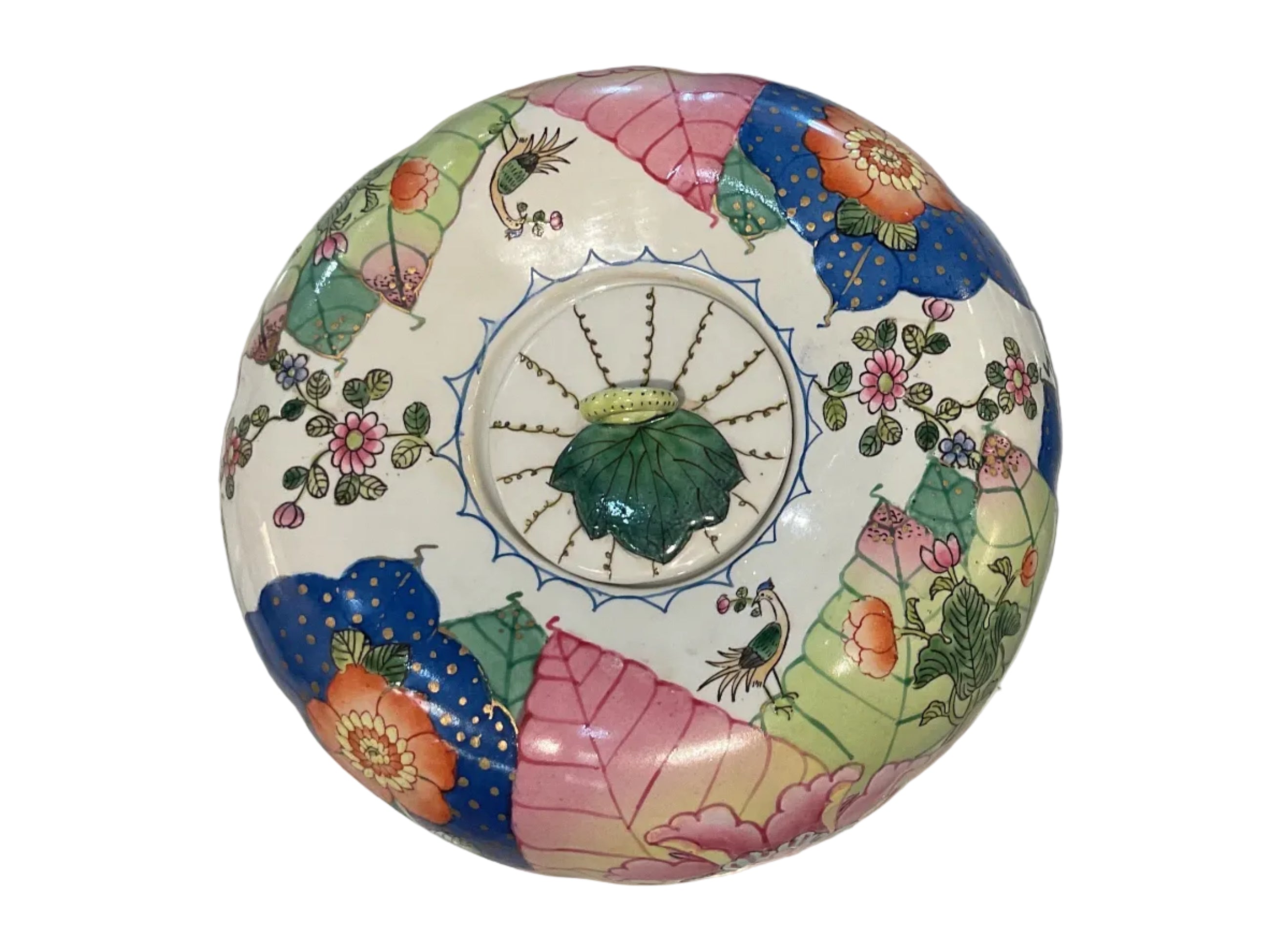 Tobacco Leaf Lidded Jar