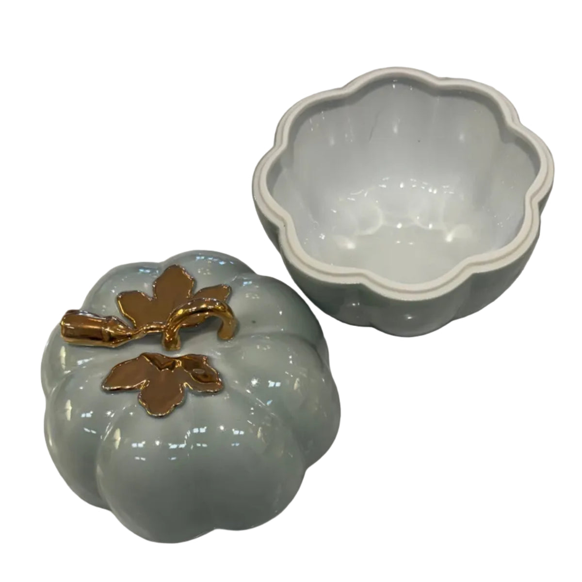 Mid-century Porcelain Pumpkin