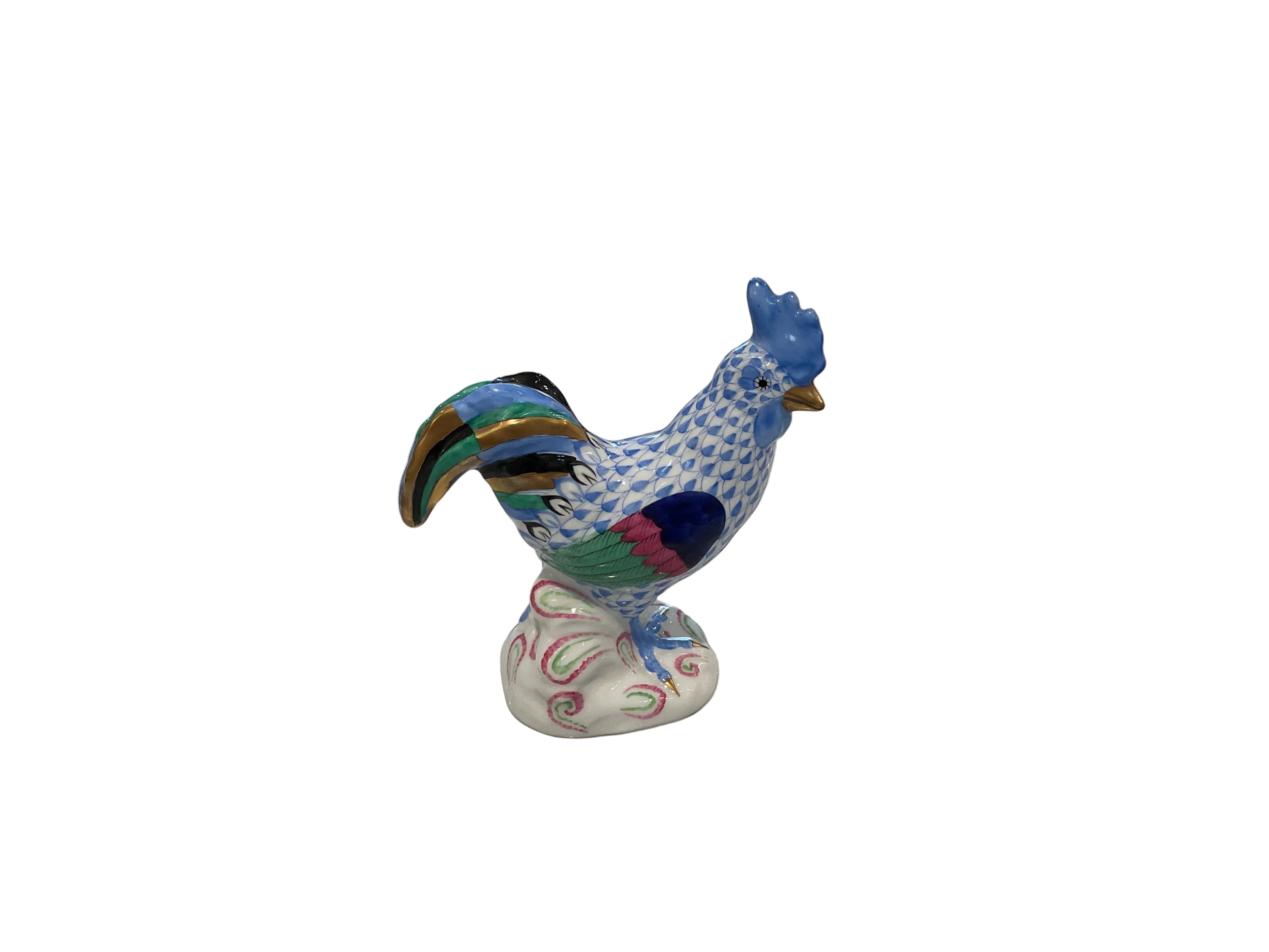Vintage Herend hand-painted rooster