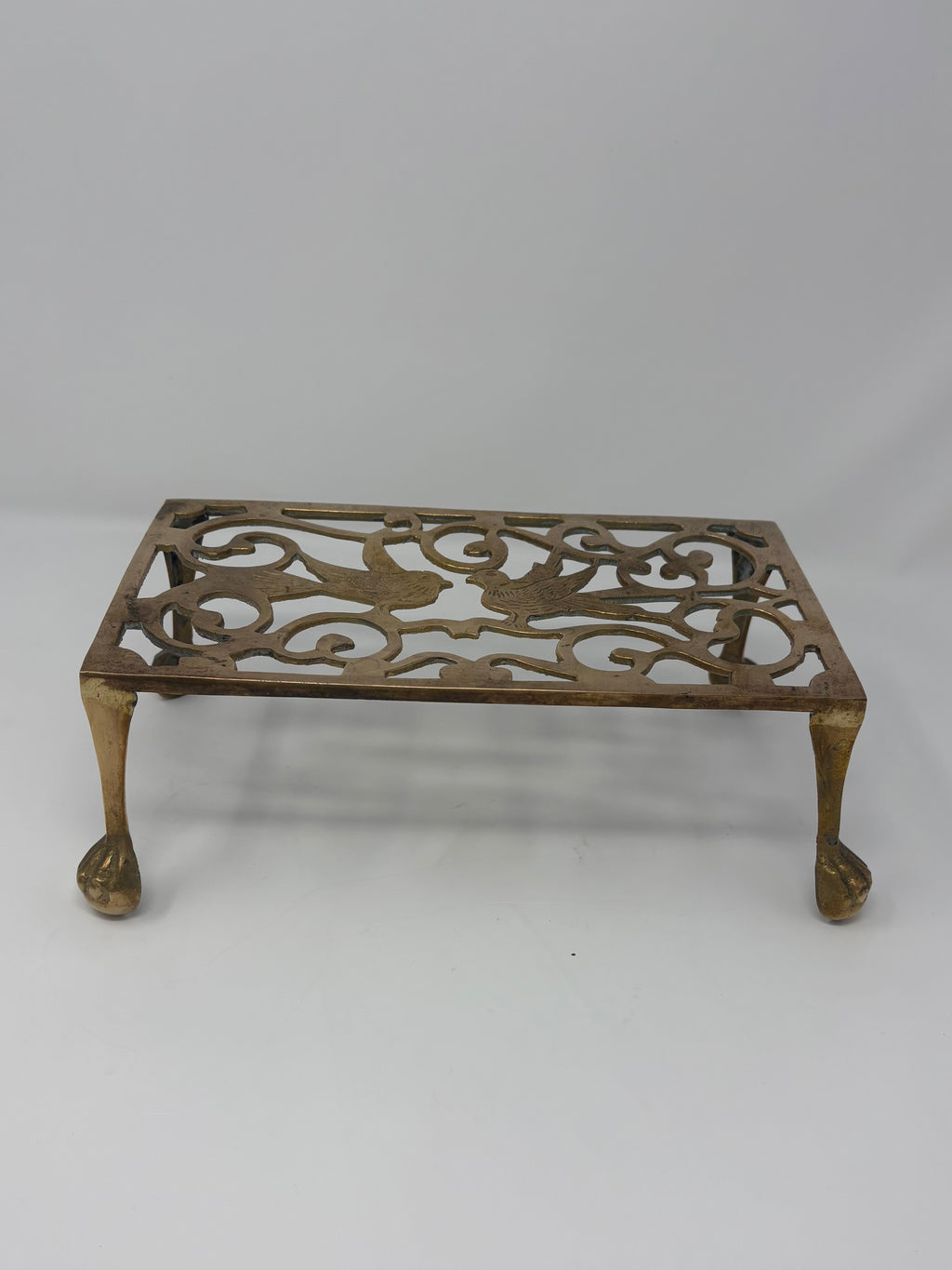 Antique Brass Kettle Stand