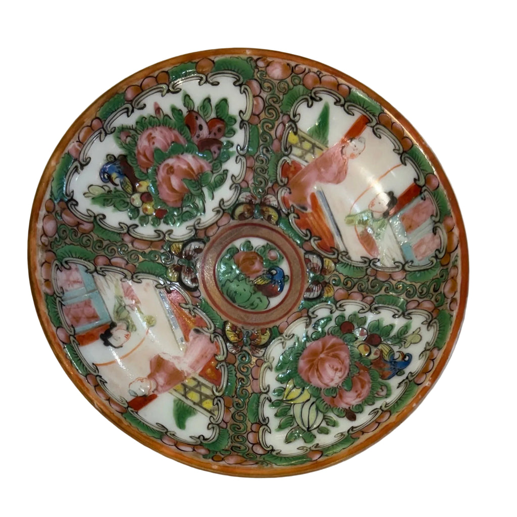 Antique 19th century Rose Medallion Dish