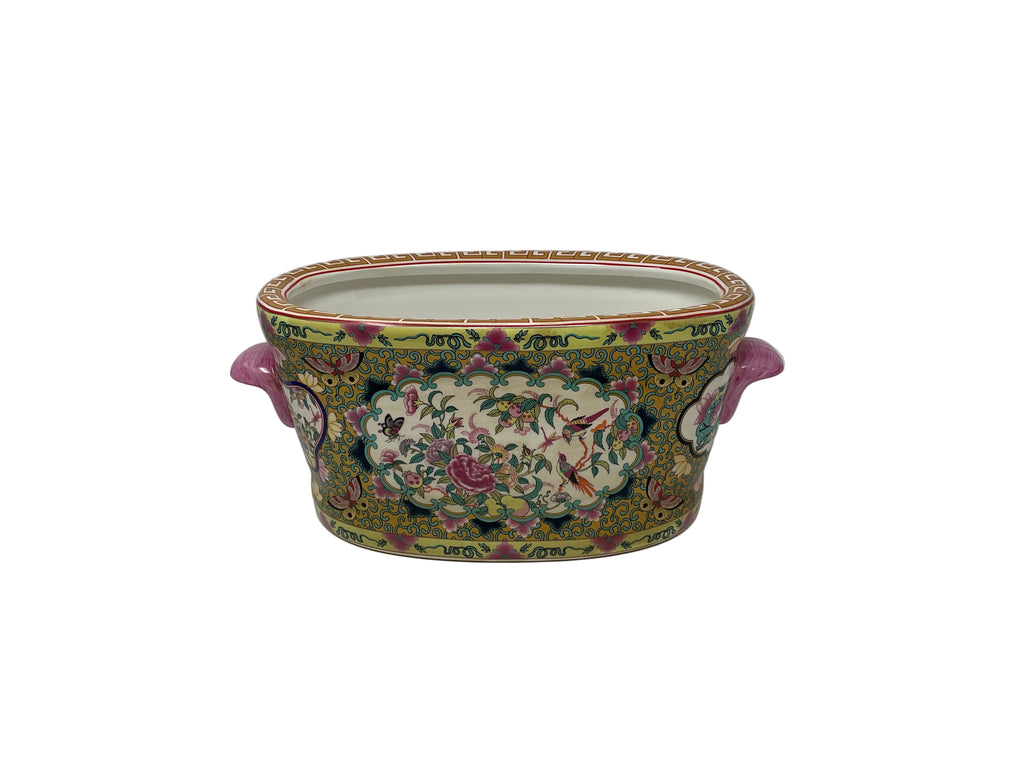 Oval Footbath - Rose Medallion