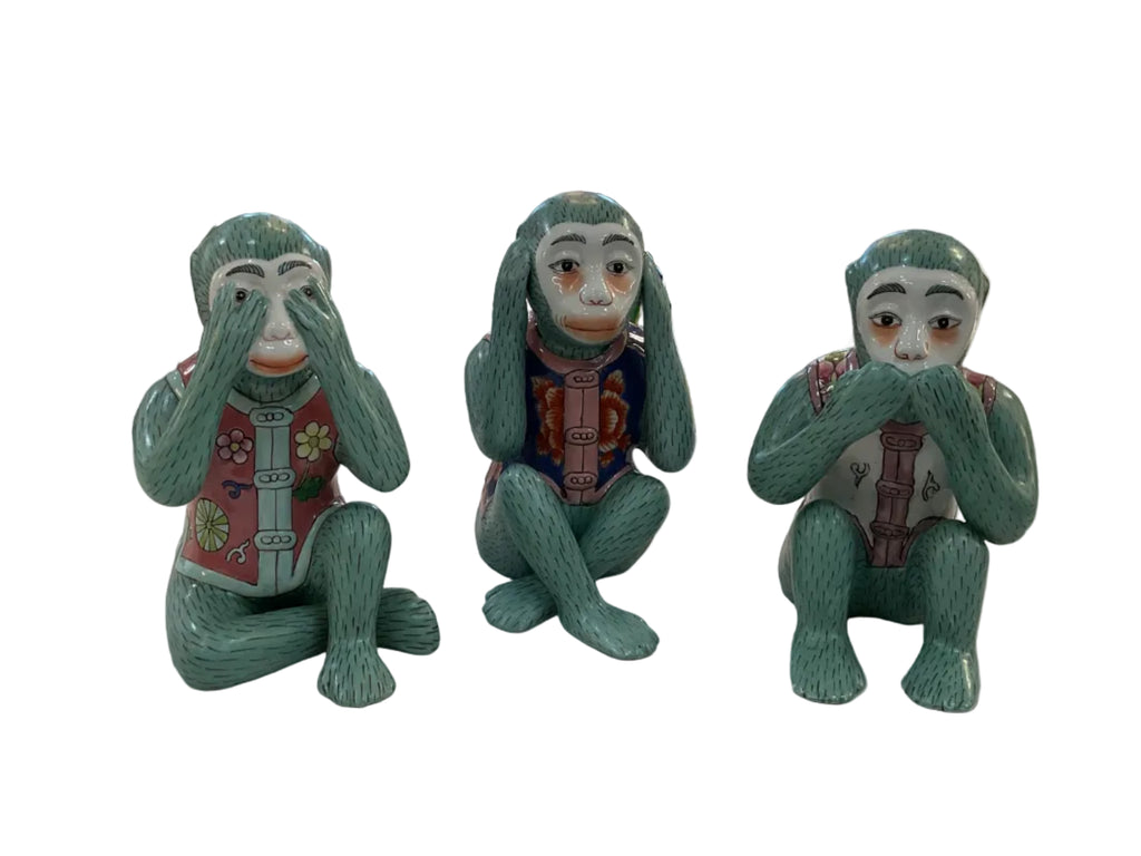 Bok Choy No Evil Monkey Set