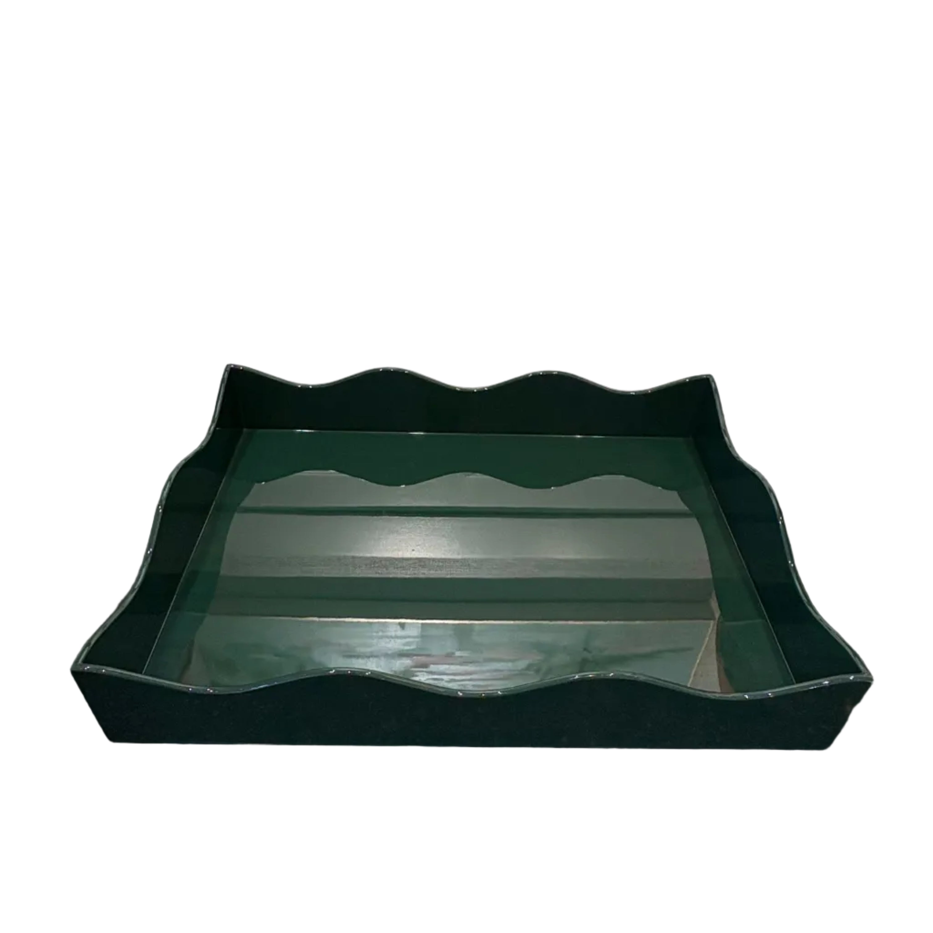 Large Belles Rives Tray (Bottle Green)