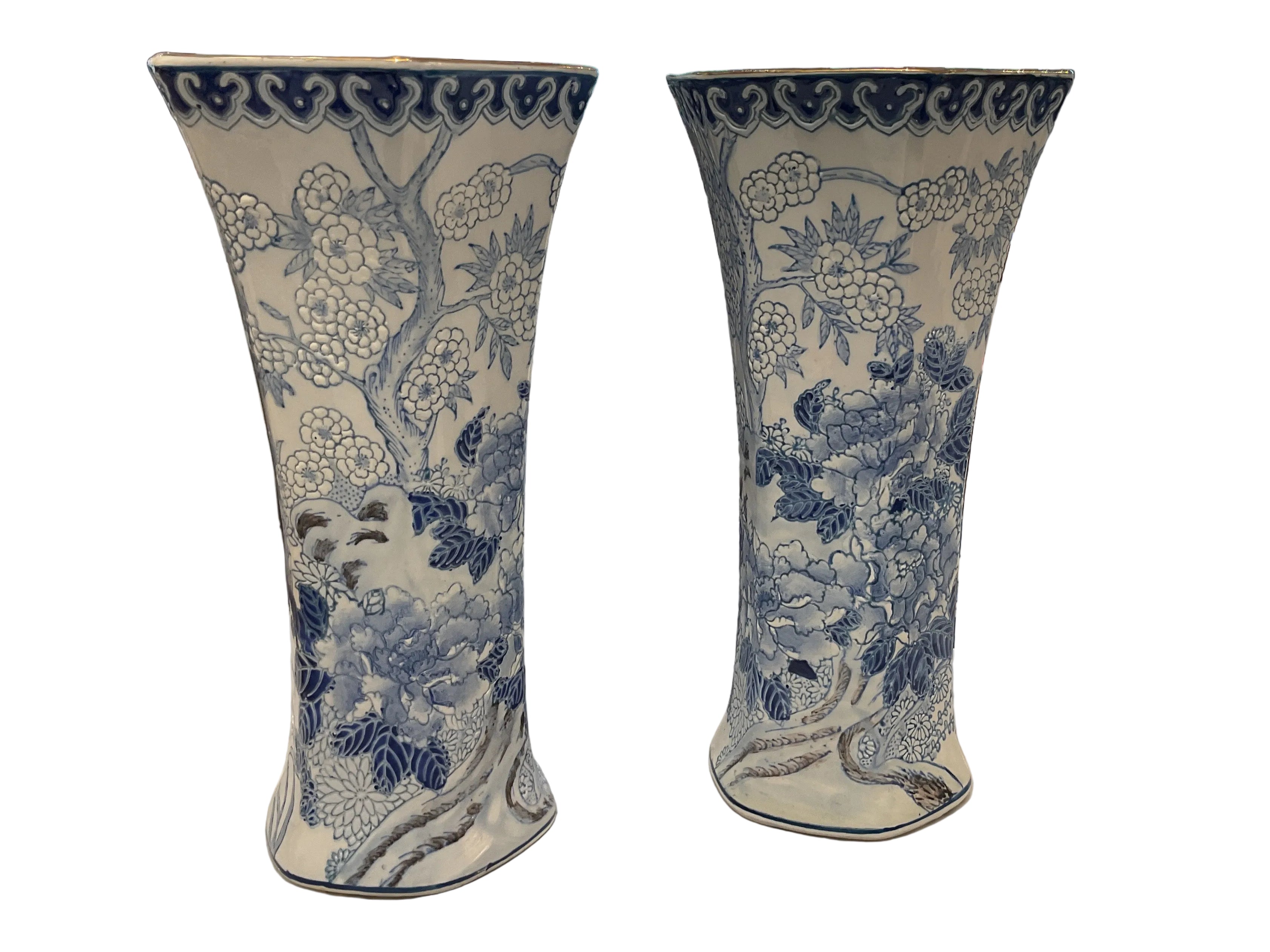 1960’s Hand-painted Vintage Vases (pair)