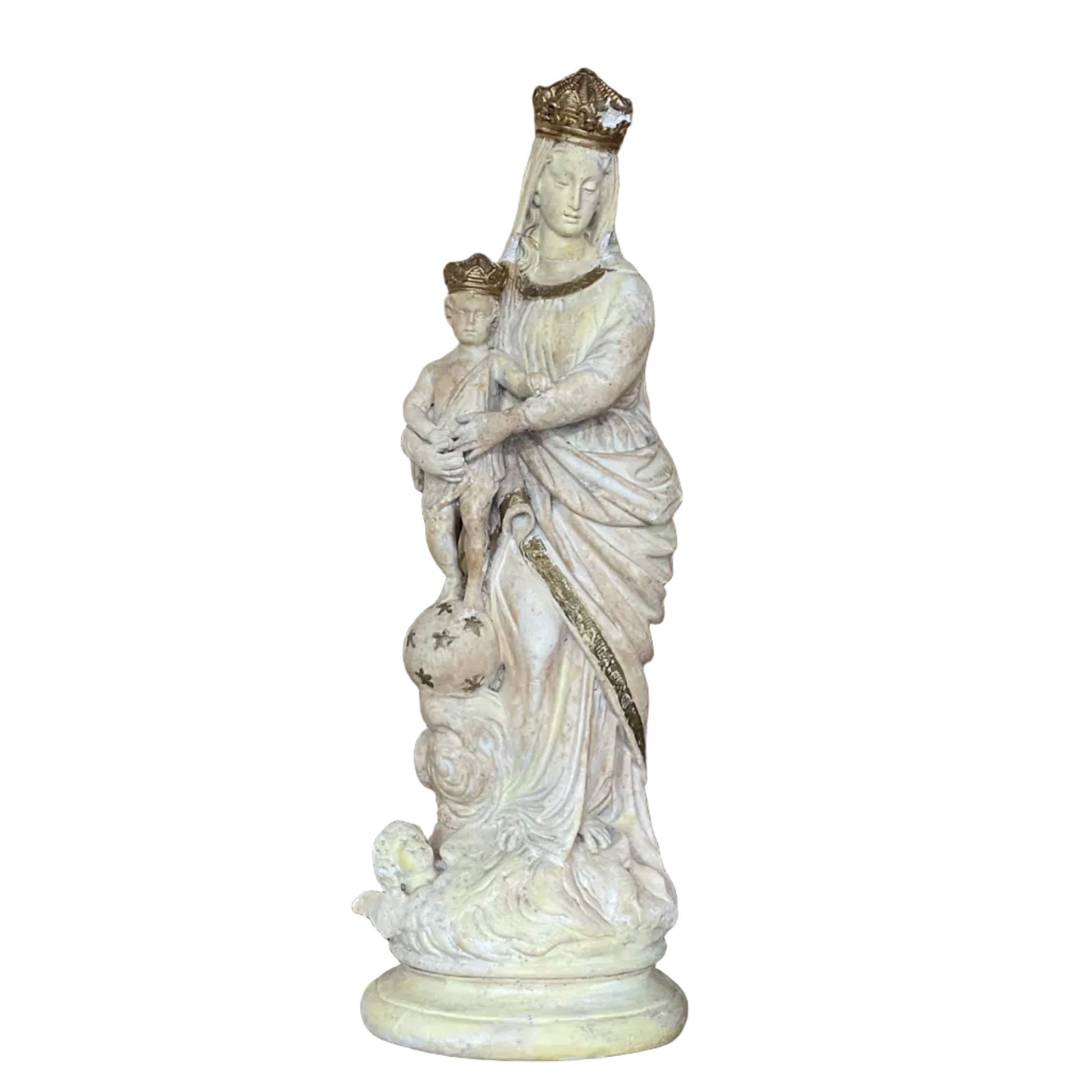 Madonna with Child Crowned Sculpture